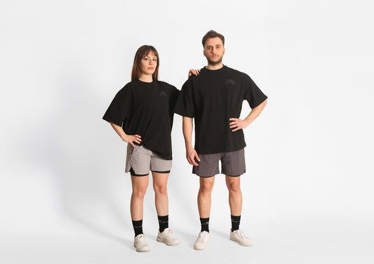 siyah oversize tişört