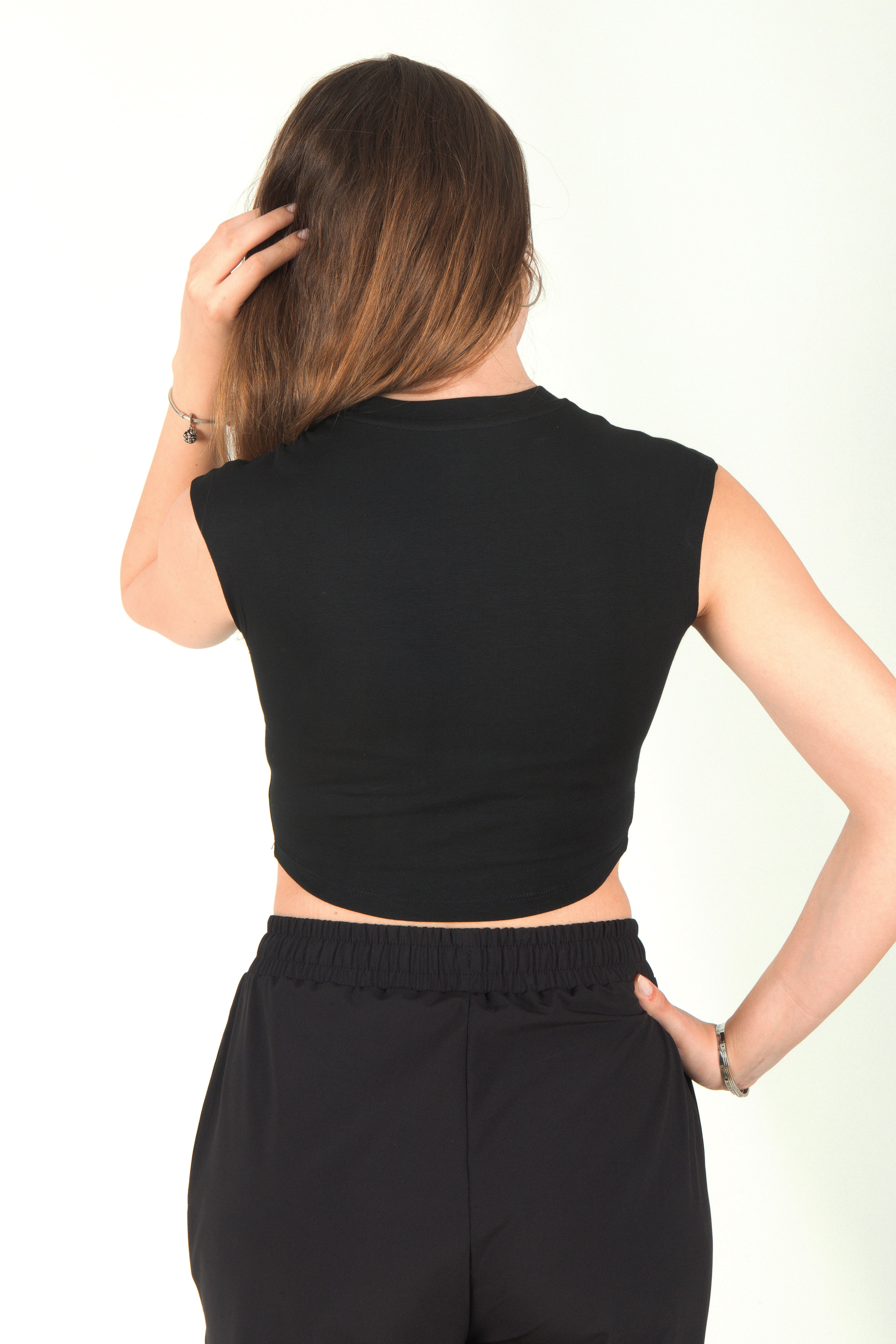 NTB Baskılı Kısa Kol Tişört Black