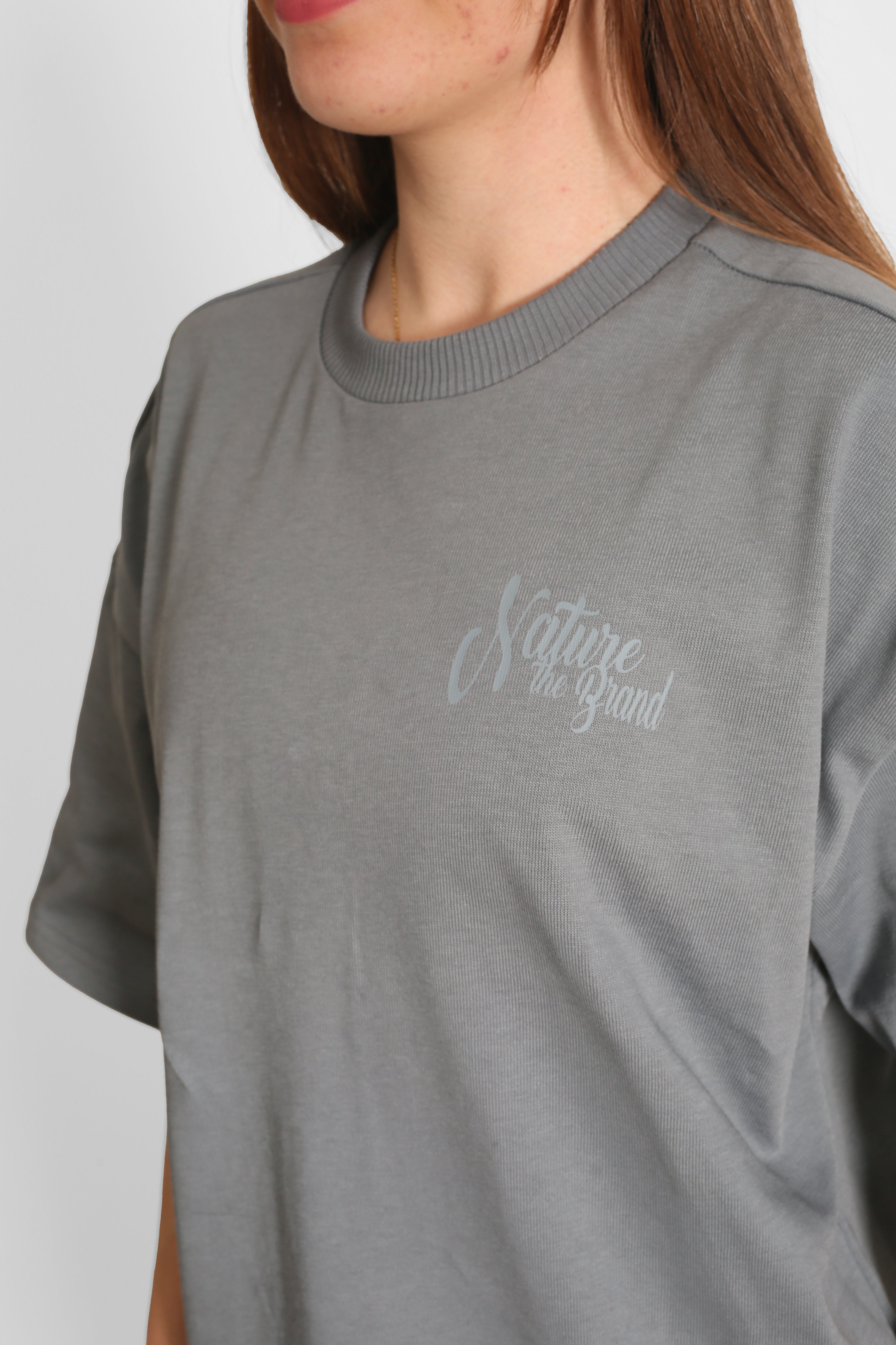 NTB Unisex Oversize T-Shirt Gray Renk