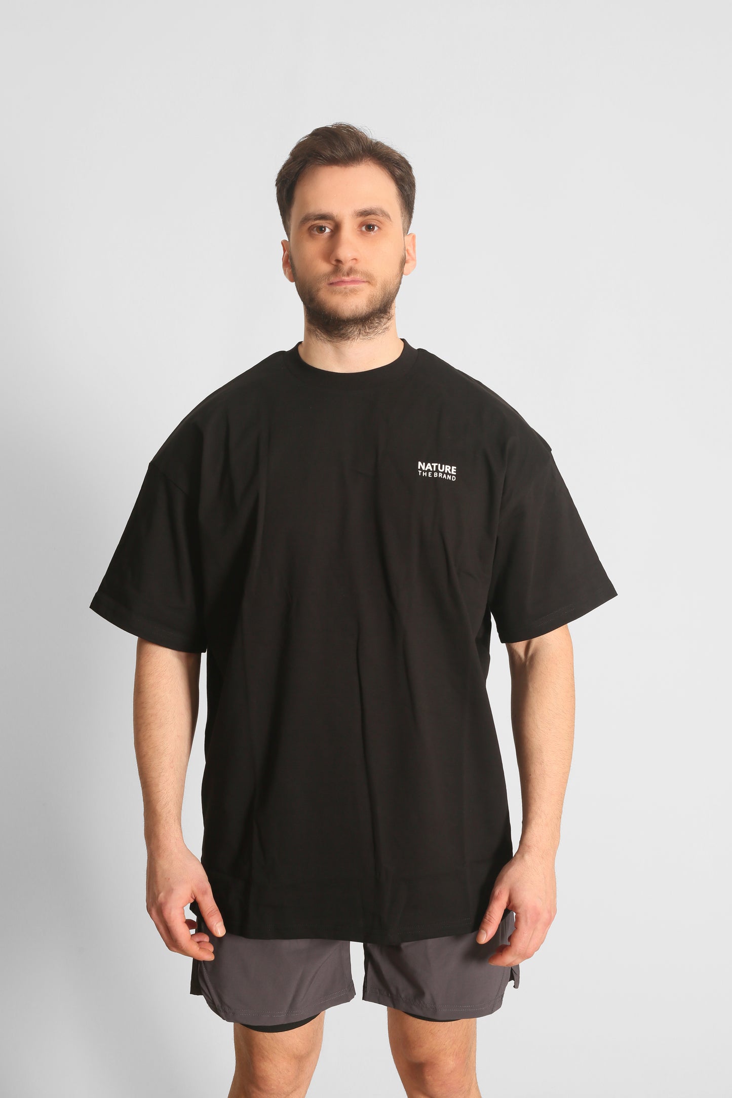 NTB Back Printed Oversize T-Shirt Black