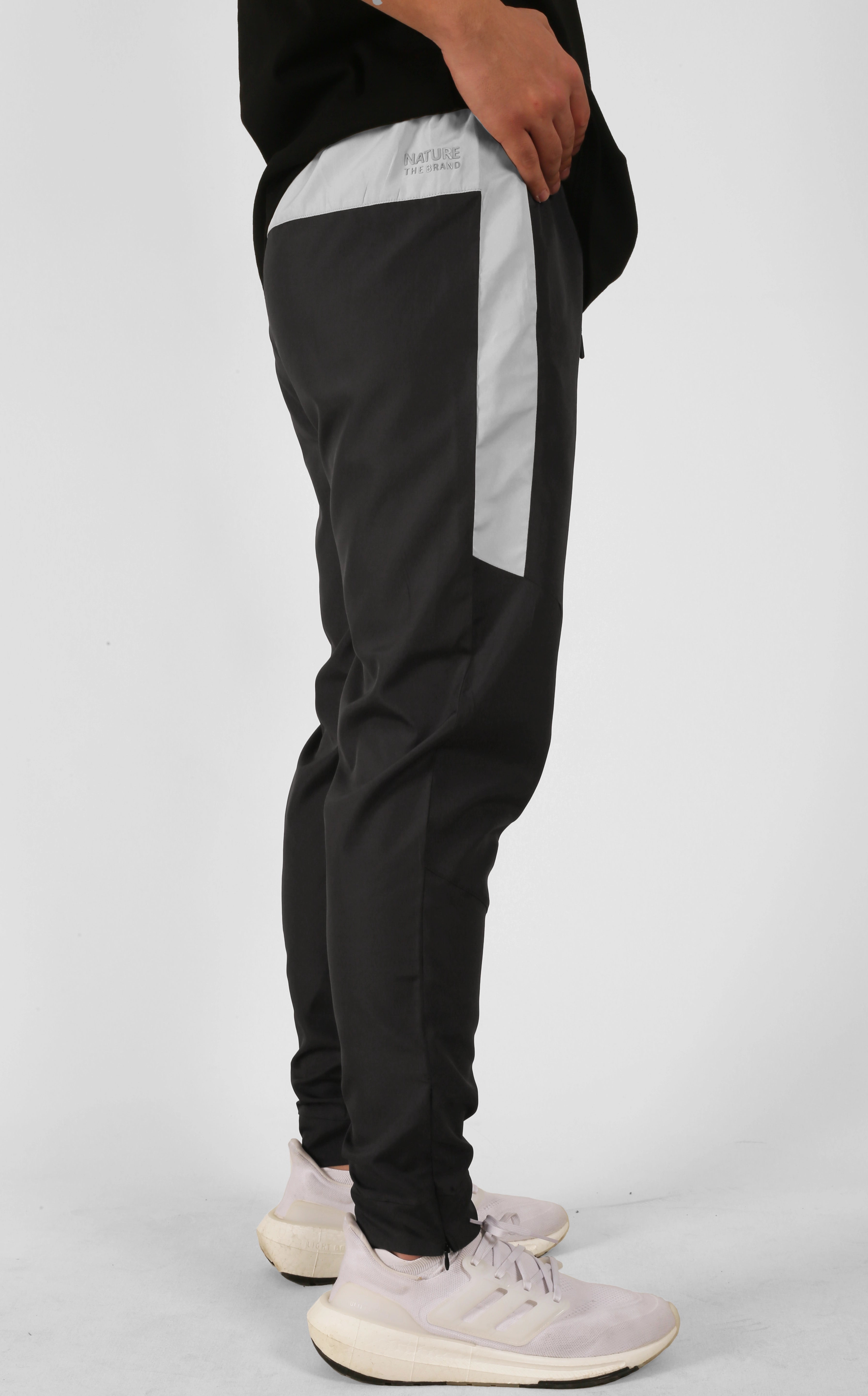 NTB Unisex Printed Track Pants Charcoal Color