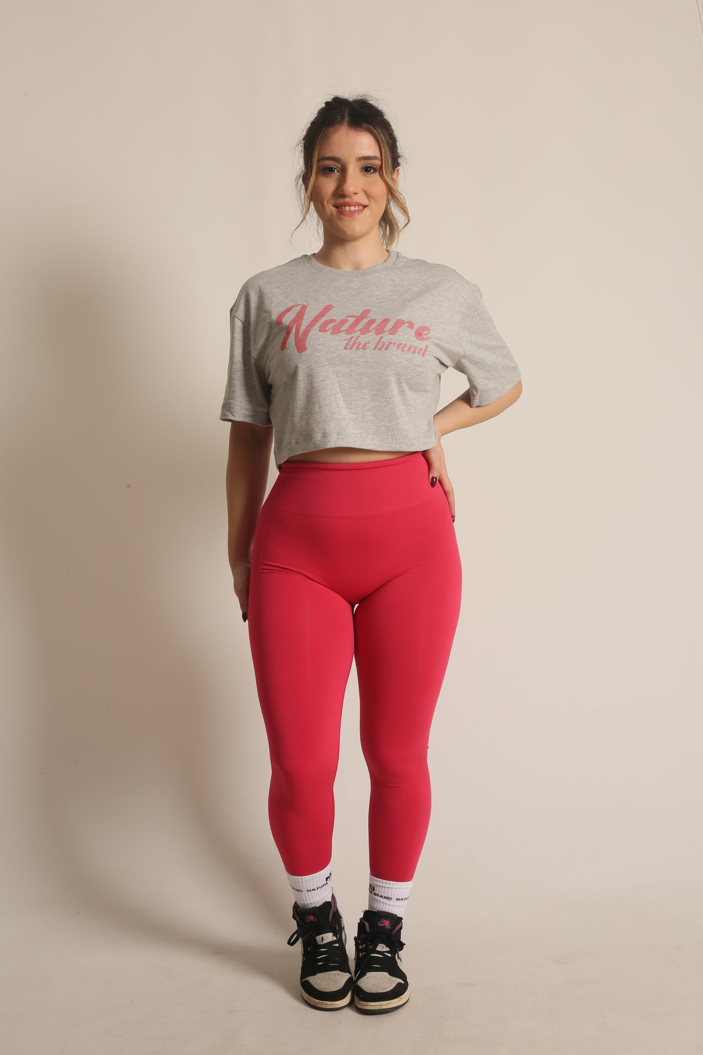 NTB Crop T-Shirt Gray