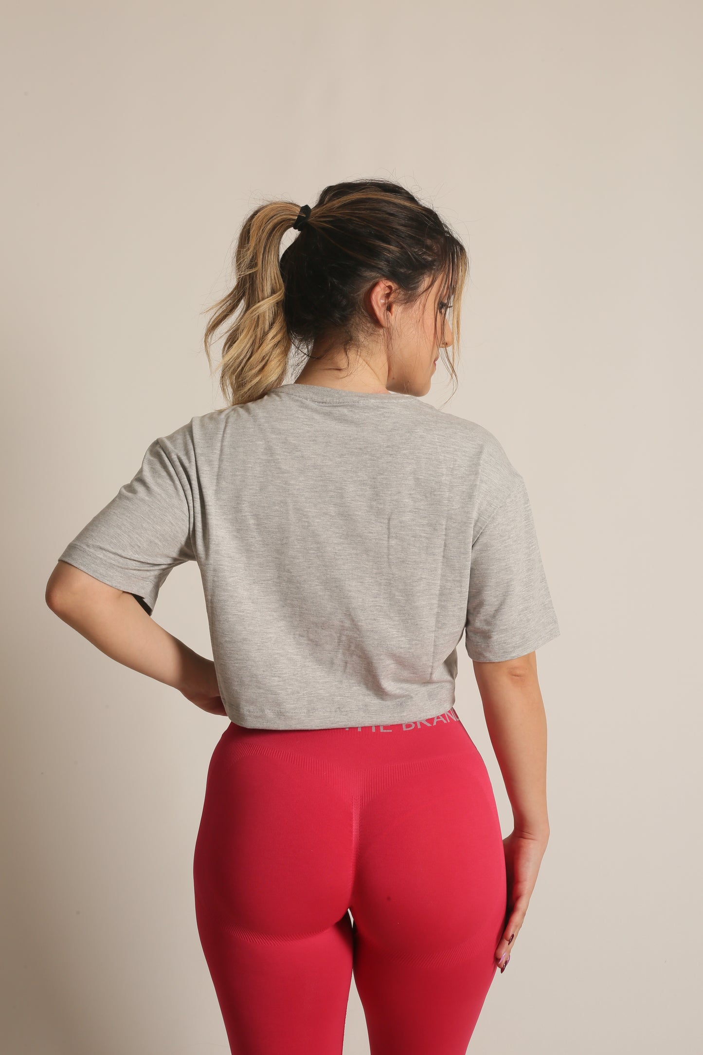 NTB Crop T-Shirt Gray