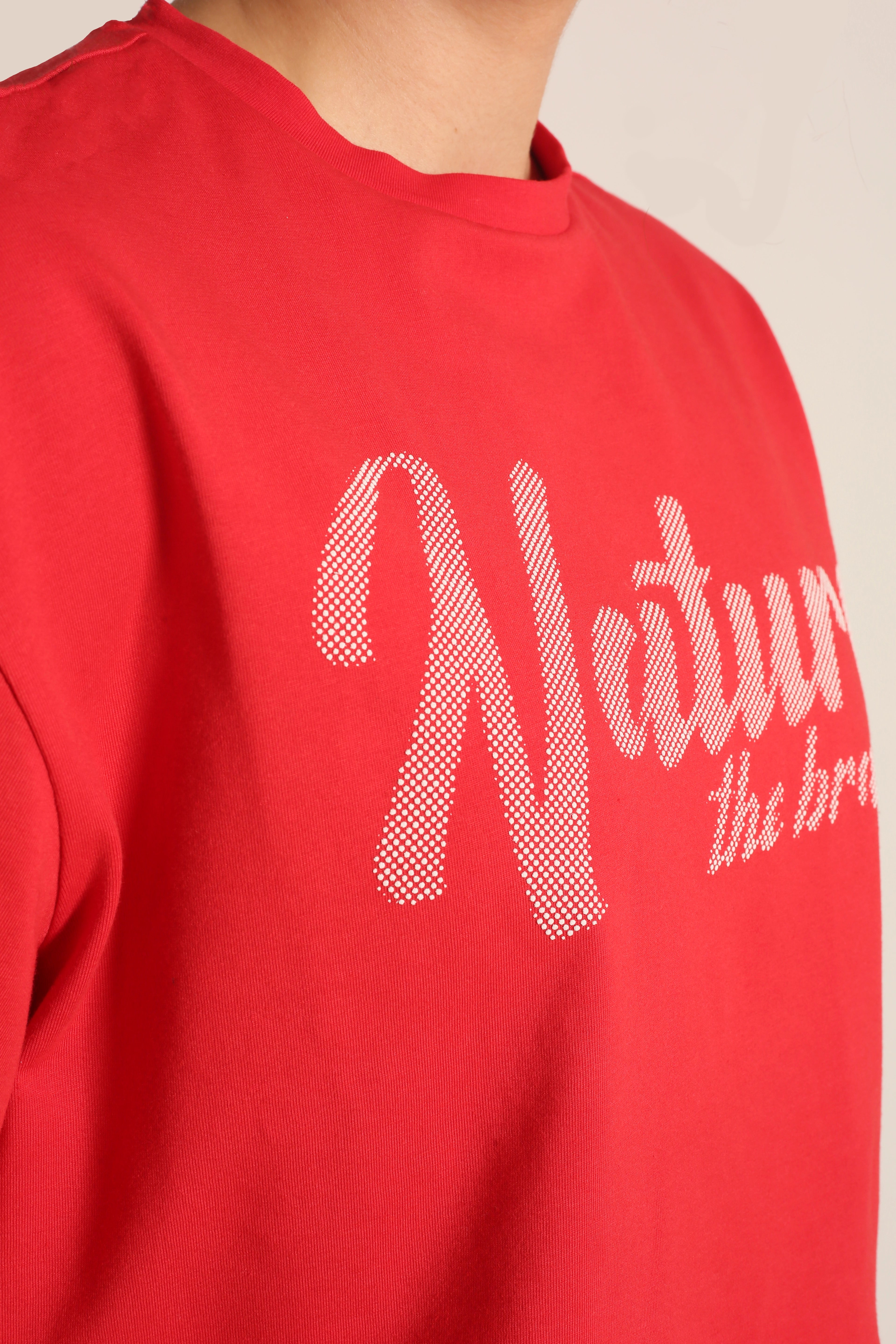 NTB Crop T-Shirt Red