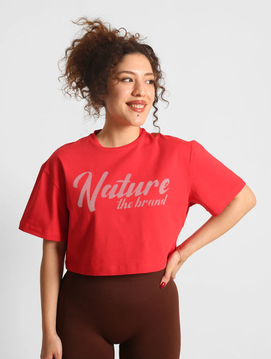 NTB Crop T-Shirt Red