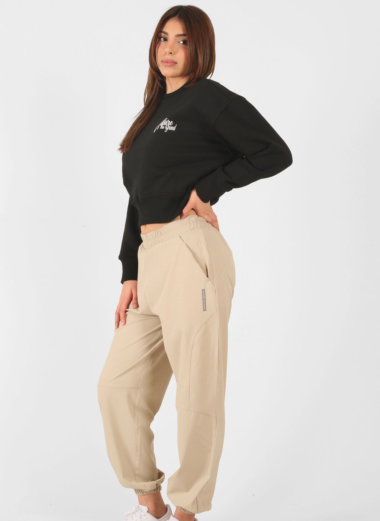 NTB Kısa Bel Sweatshirt Black Color