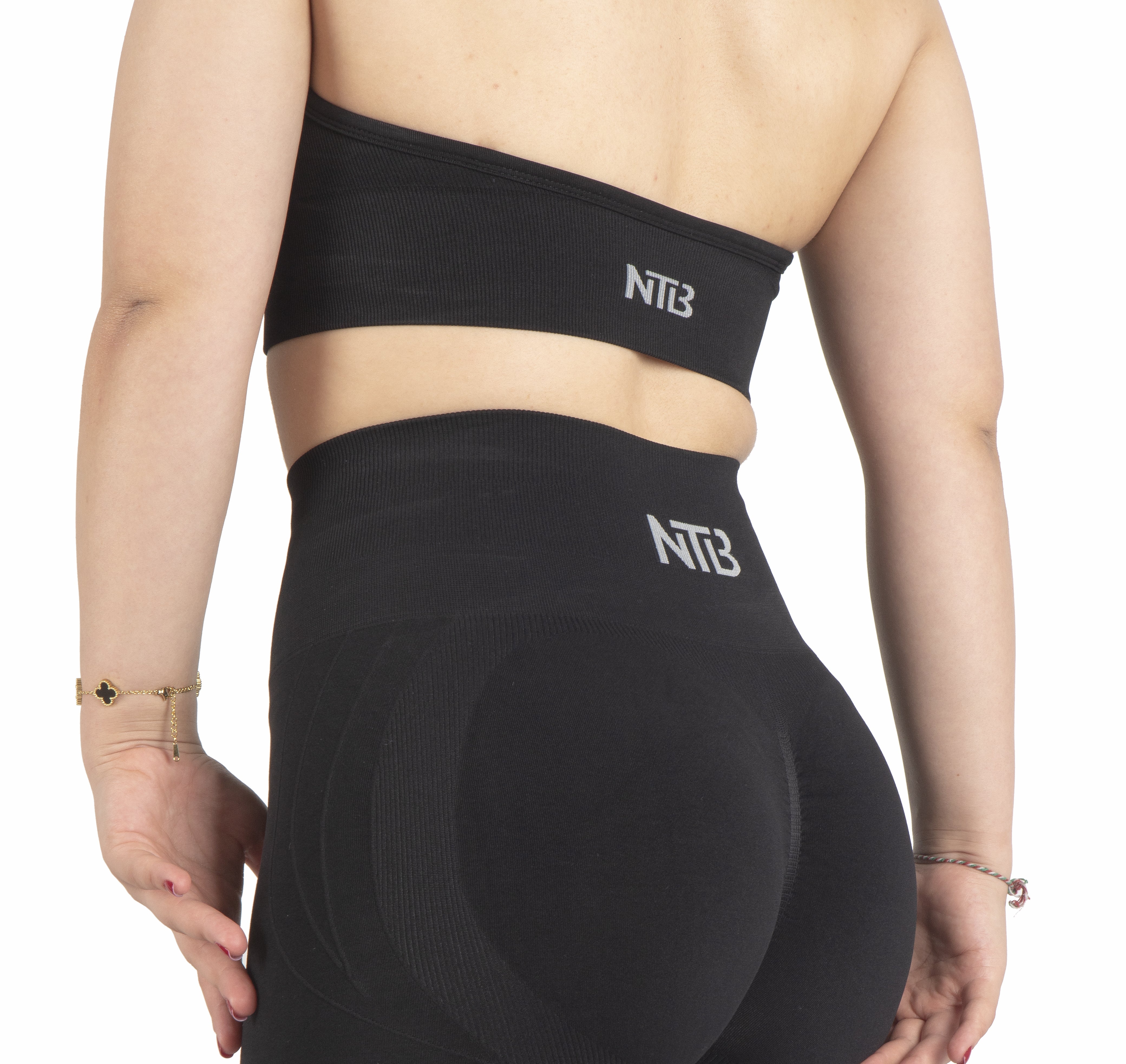 Sırt Dekolteli Sporcu Sutyeni Neckholder Bra Siyah