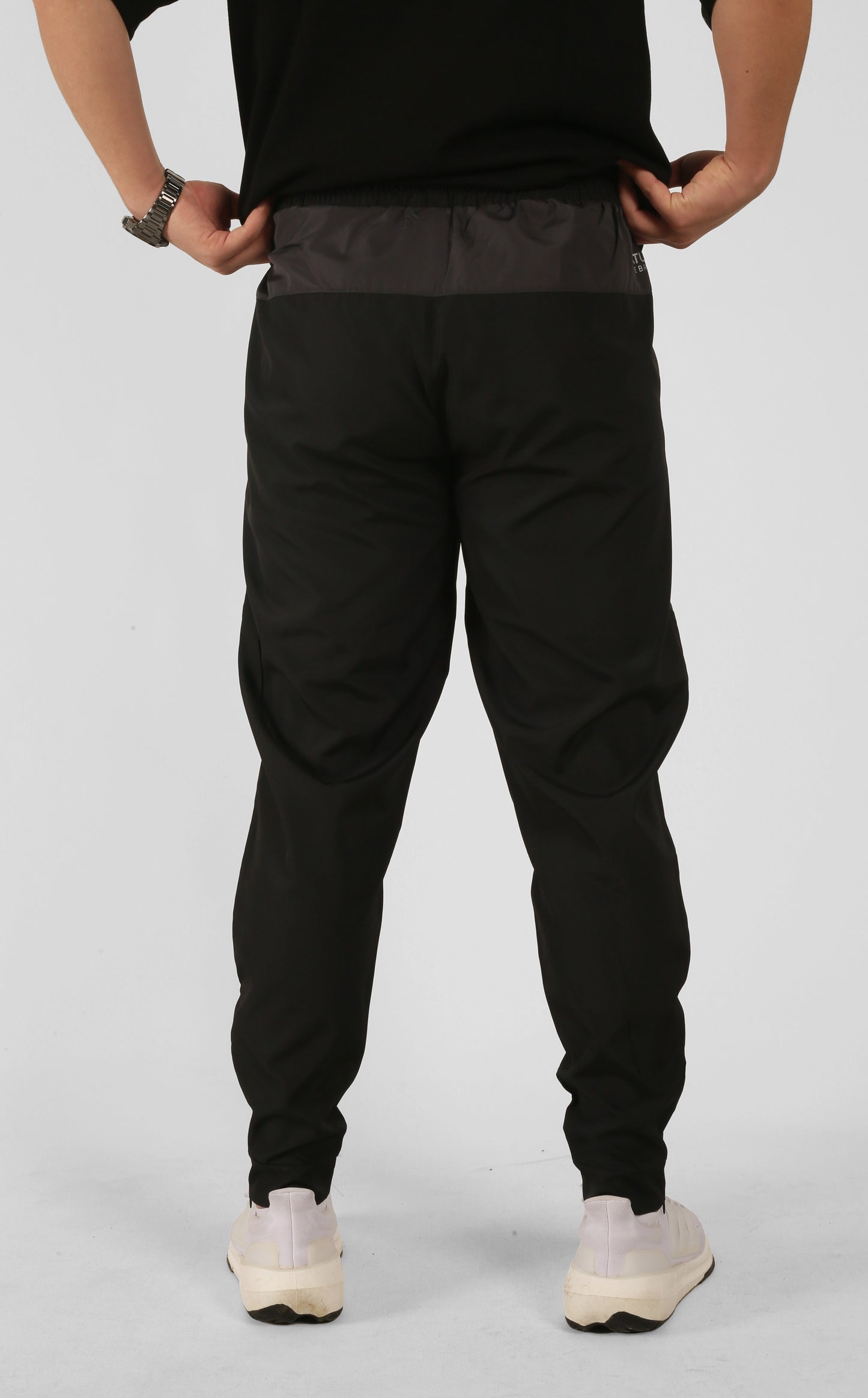 NTB Unisex Printed Track Pants Black Color