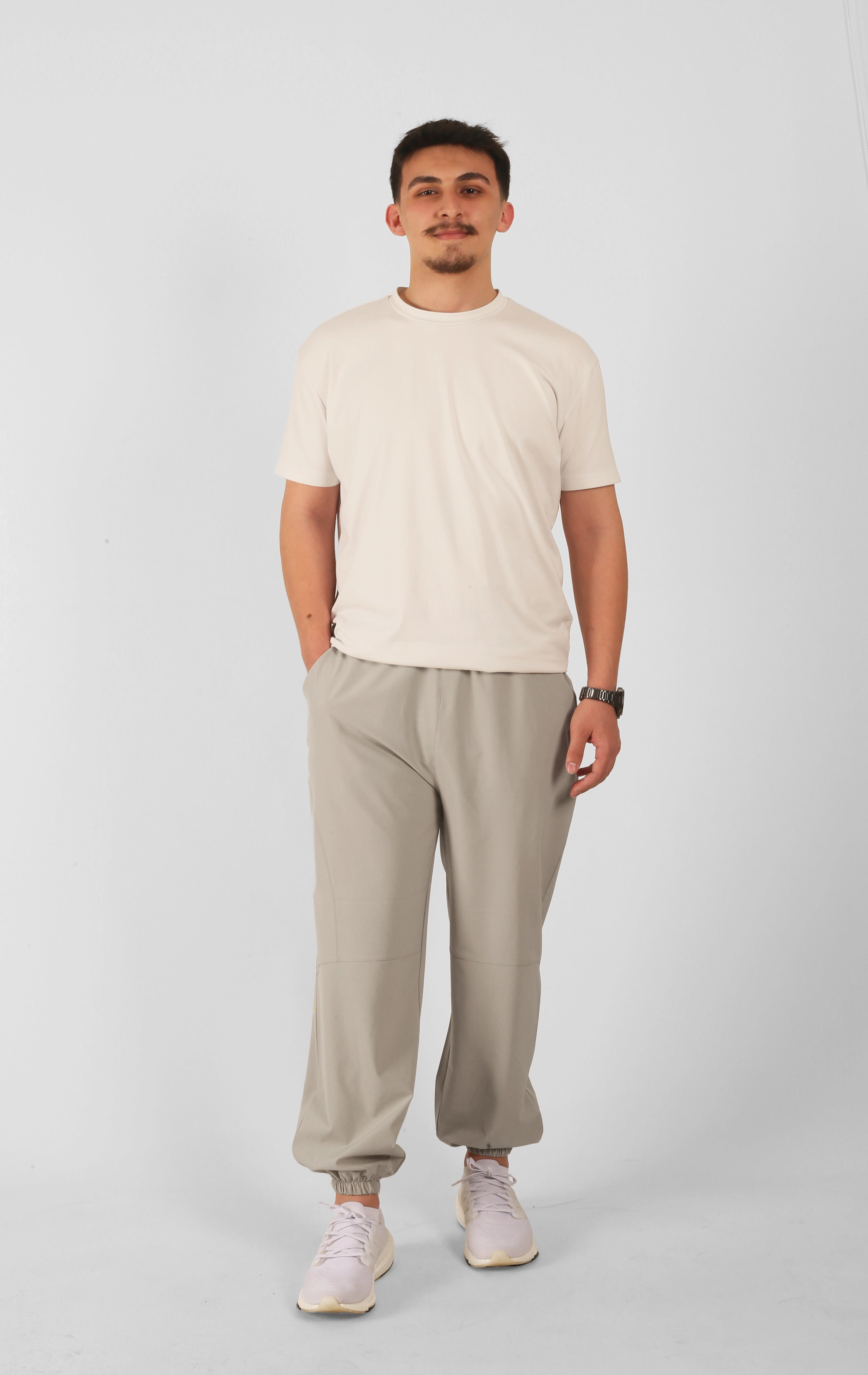 NTB Unisex Track Pants Ecru Color