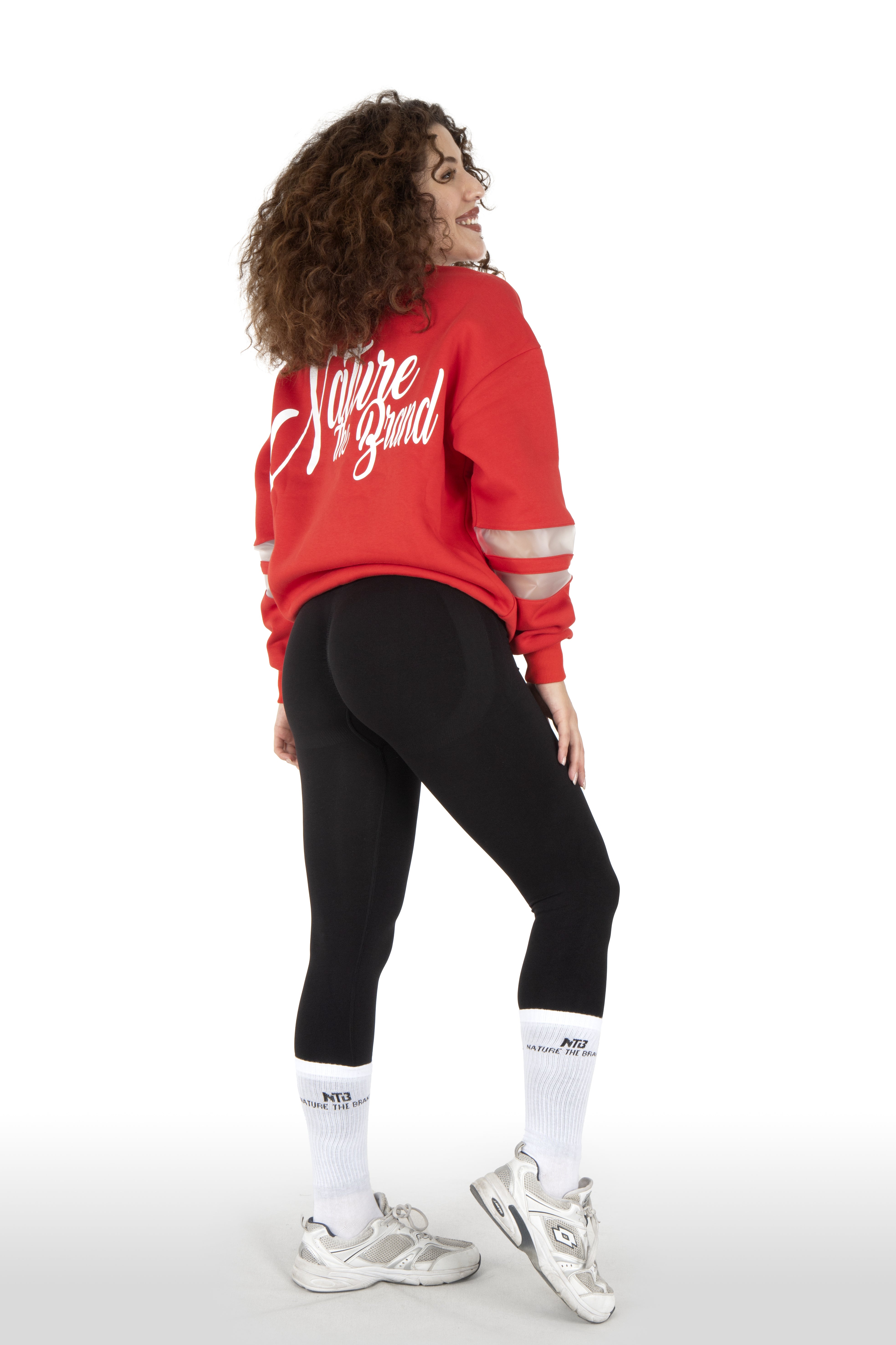 NTB Damen-Sweatshirt mit Rundhalsausschnitt, Schwarz