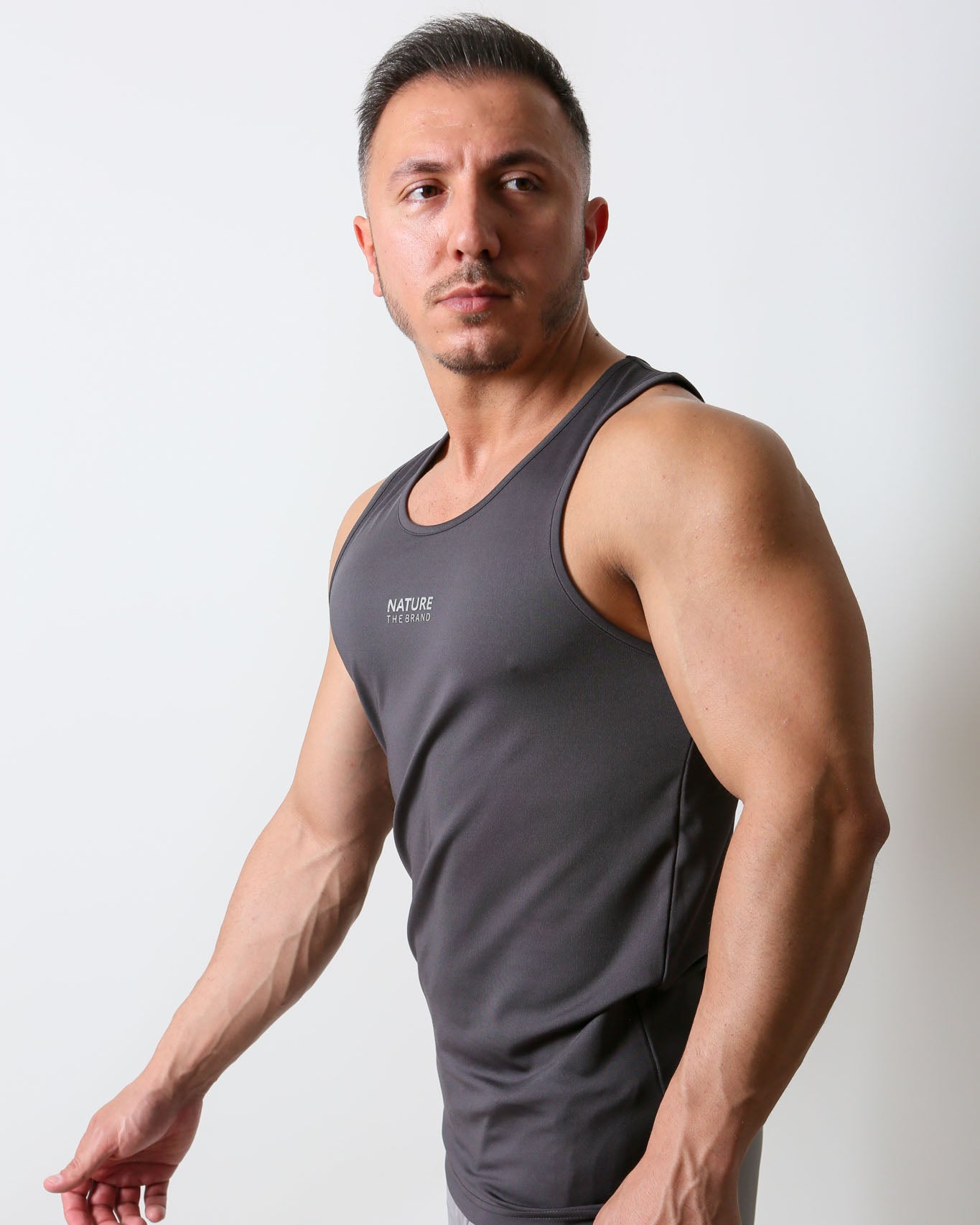 Active Performance Singlet Charcoal