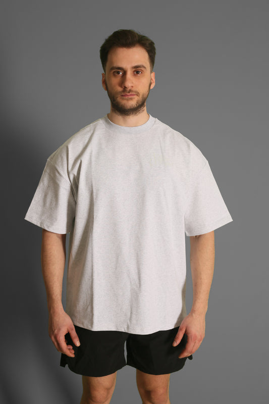 NTB Unisex Oversize T-Shirt Gray Melange Renk