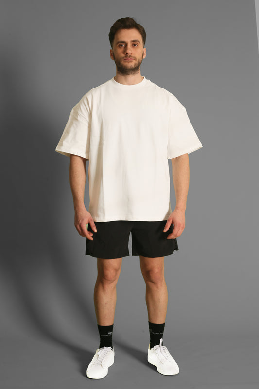 NTB Unisex Oversize T-Shirt Of White Renk