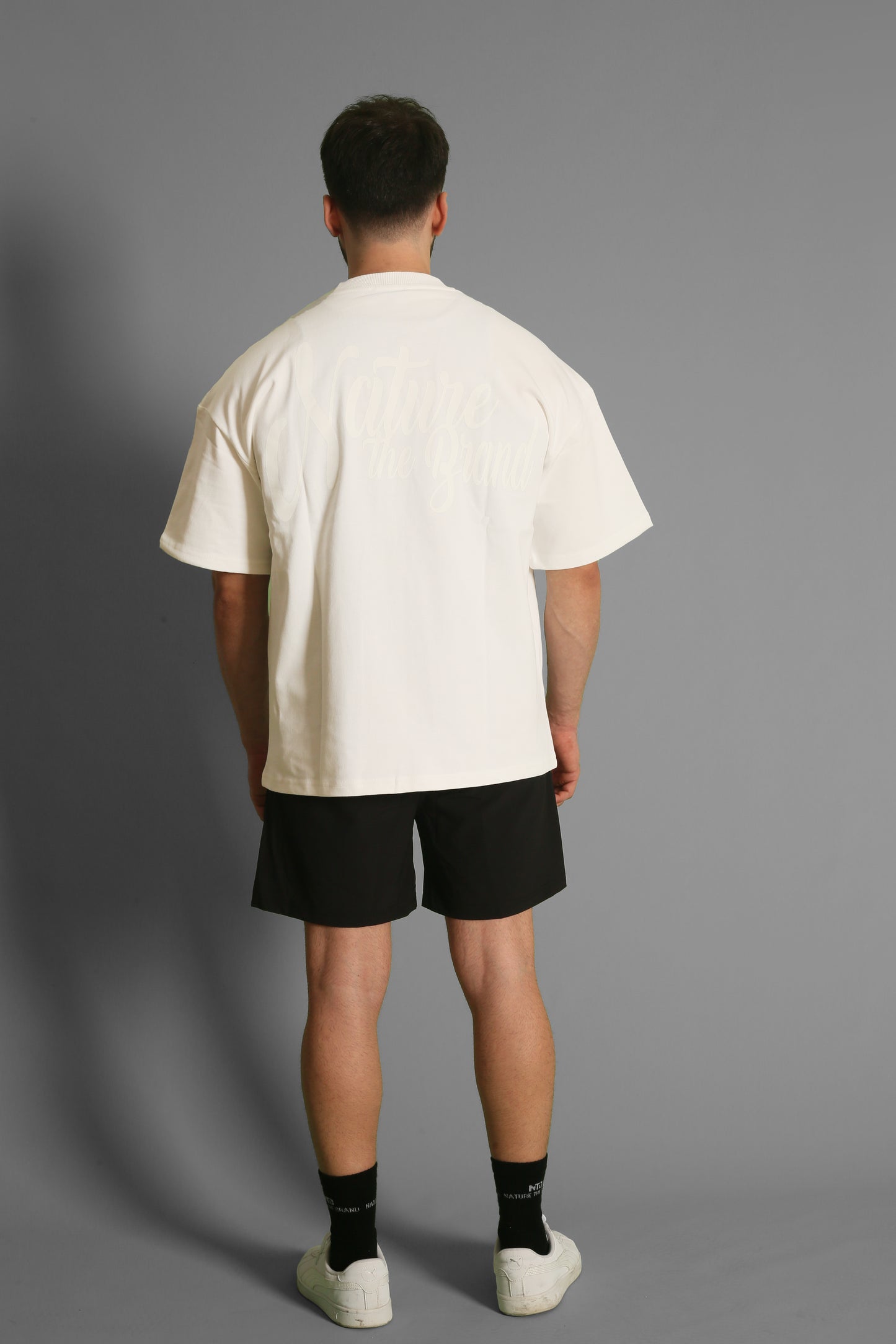 NTB Unisex Oversize T-Shirt Of White Renk