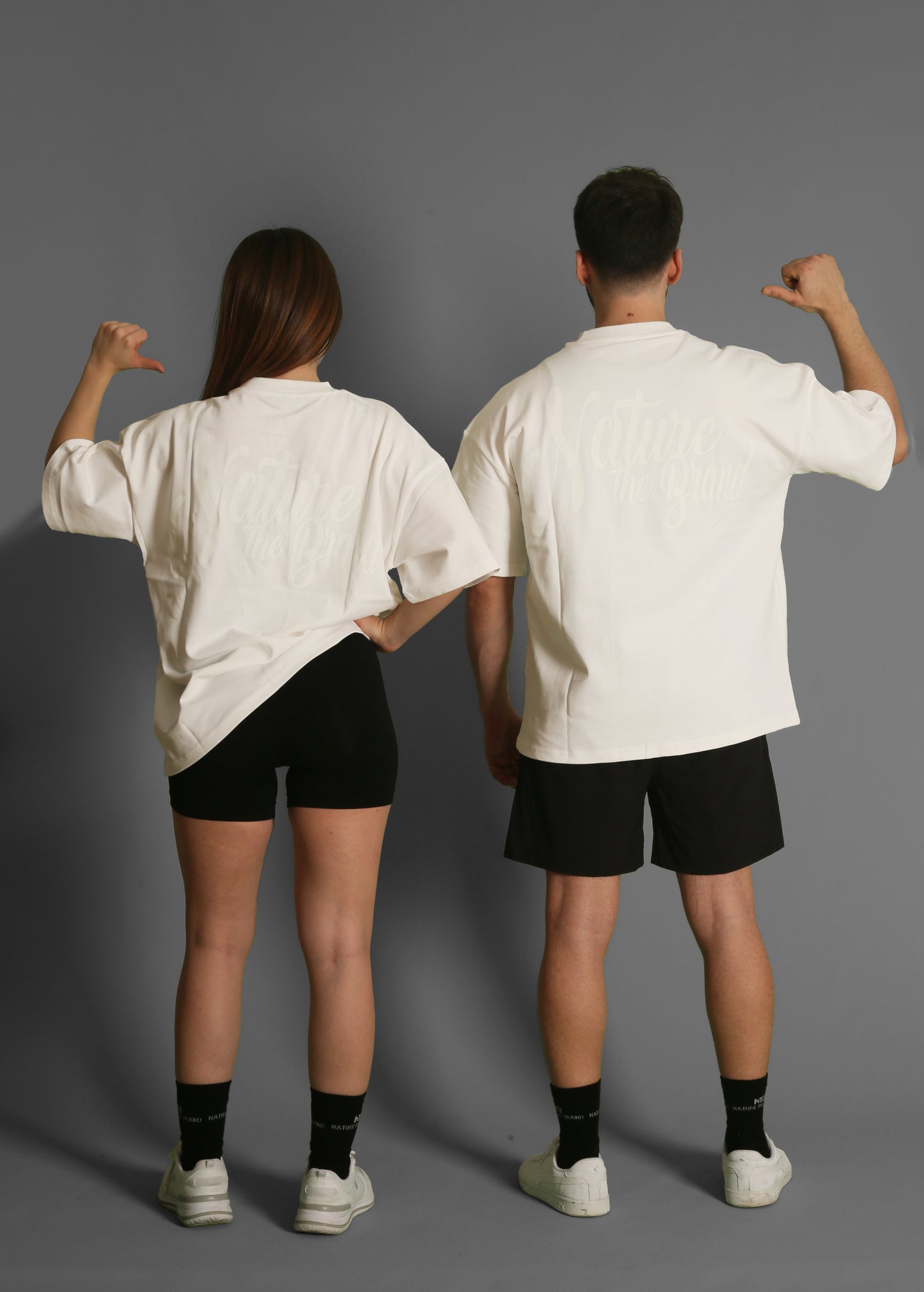 NTB Unisex Oversize T-Shirt Of White Renk