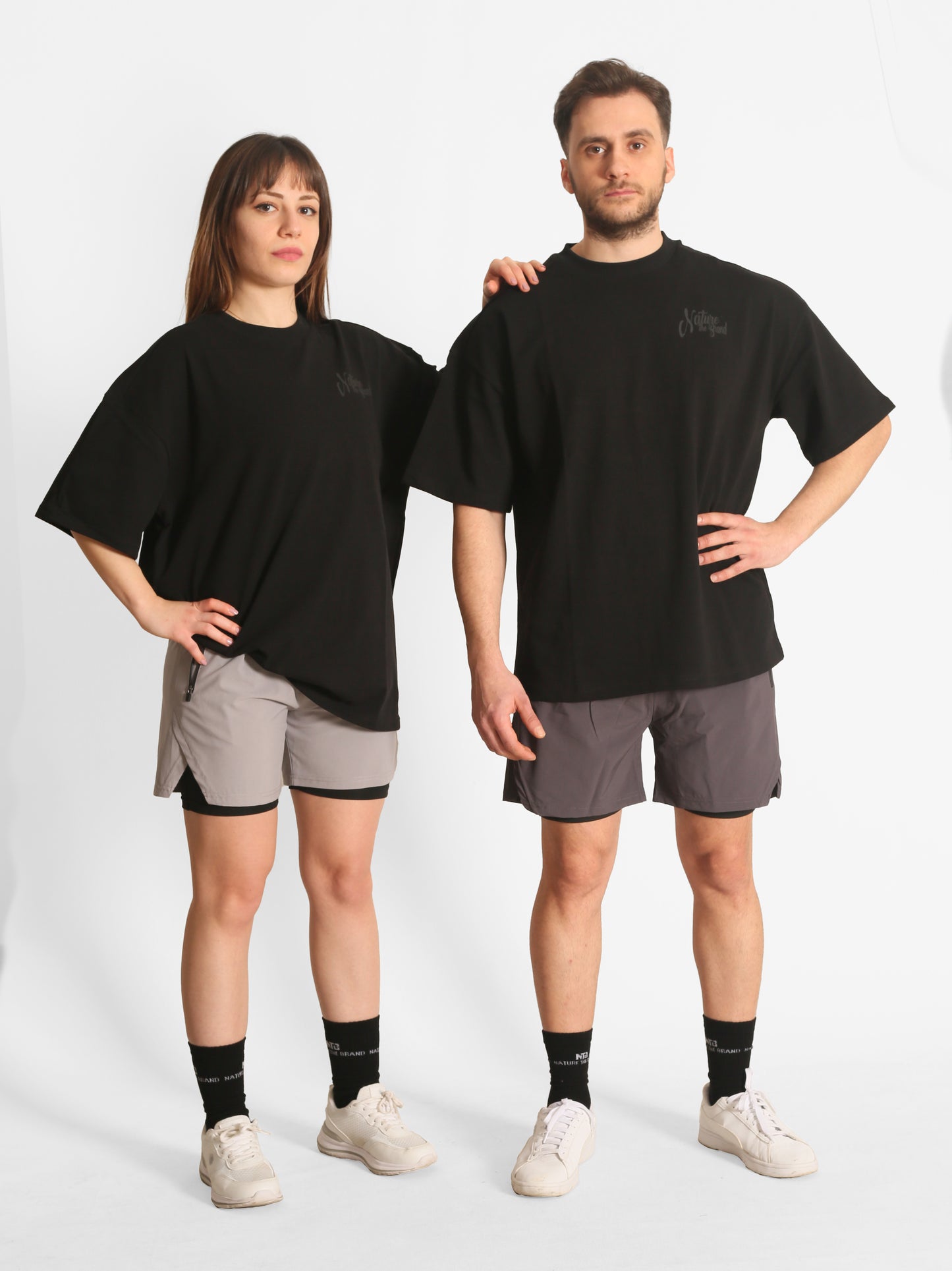 NTB Unisex Oversize T-Shirt Black Renk