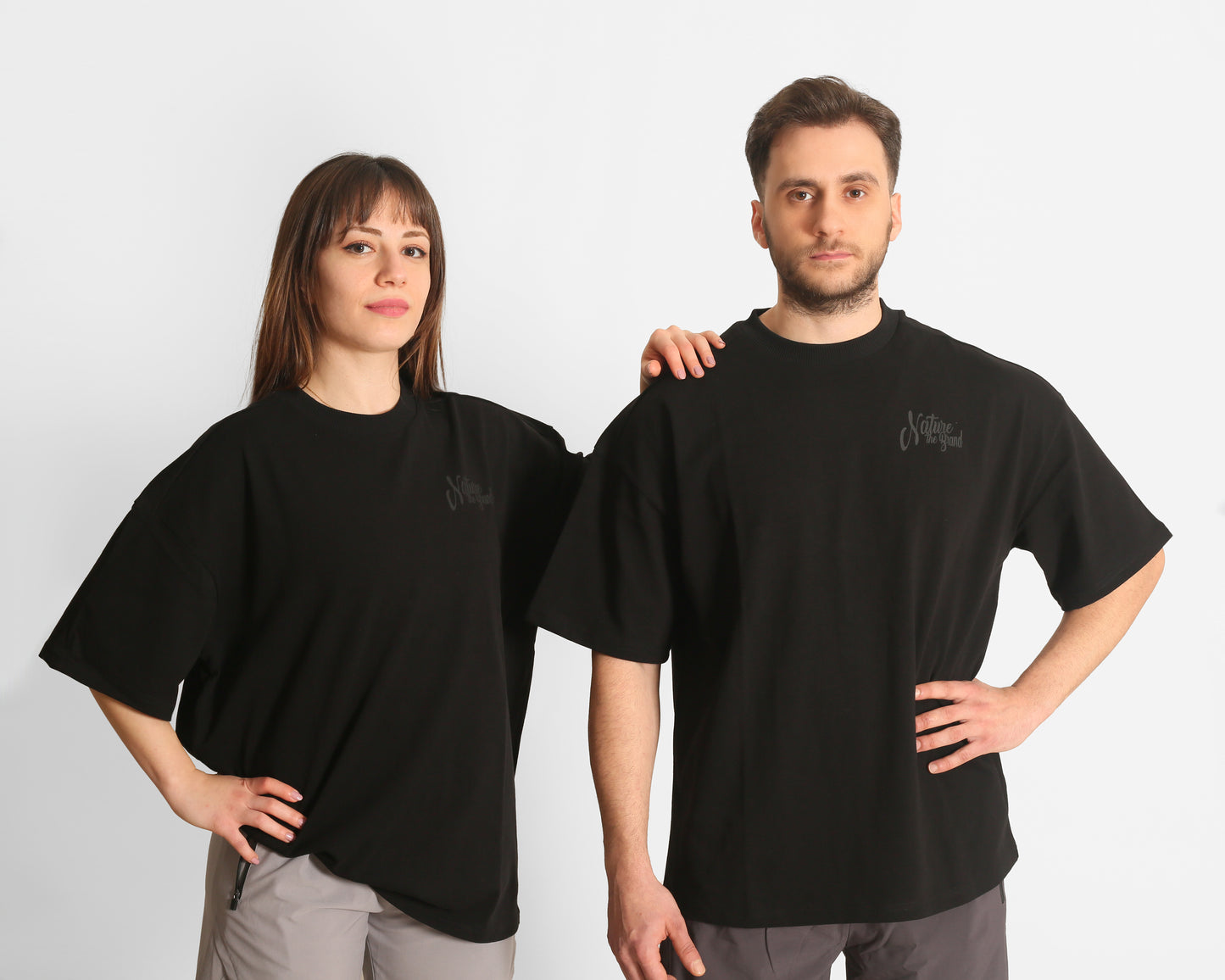 NTB Unisex Oversize T-Shirt Black Renk