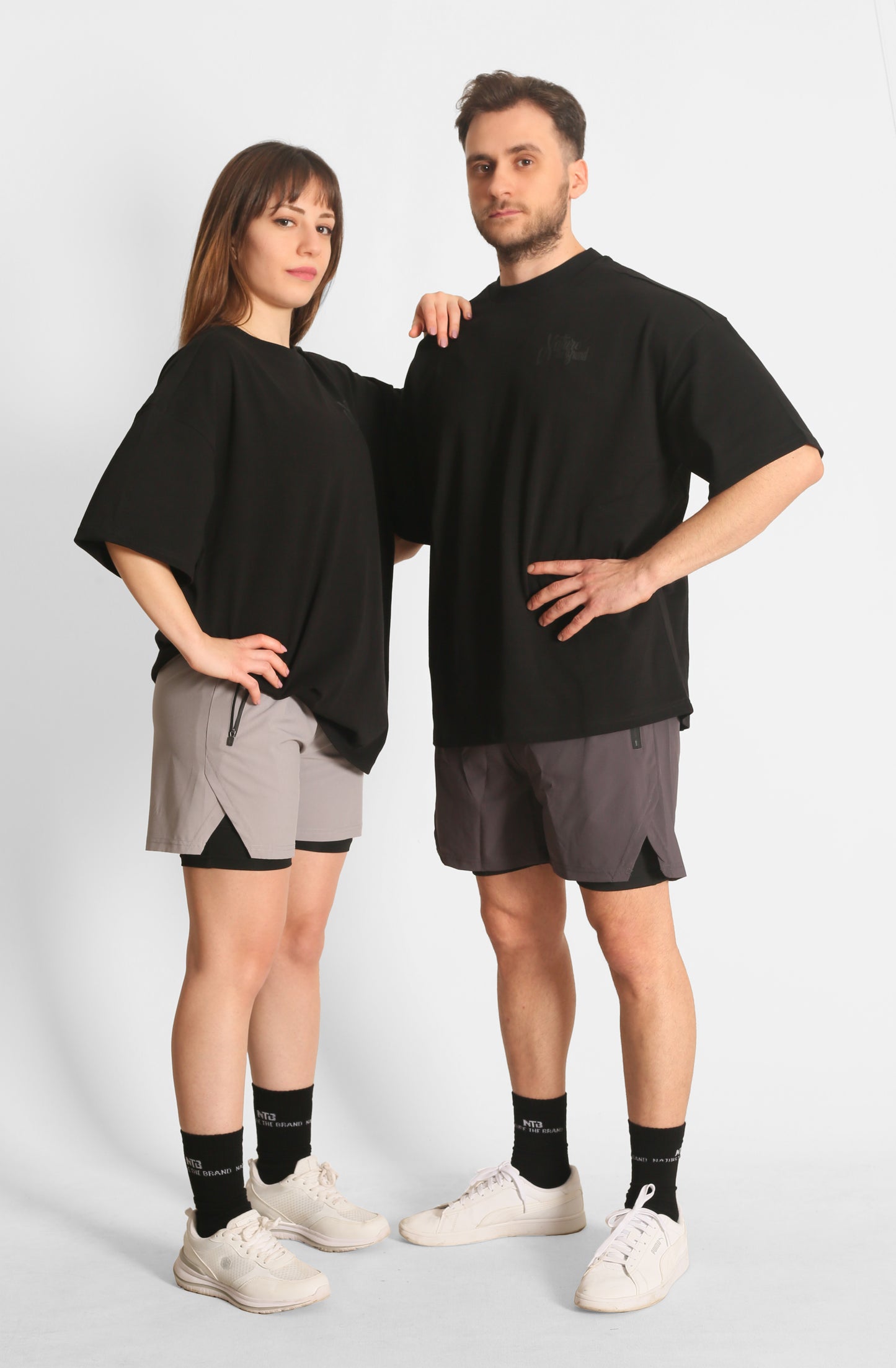 NTB Unisex Oversize T-Shirt Black Renk