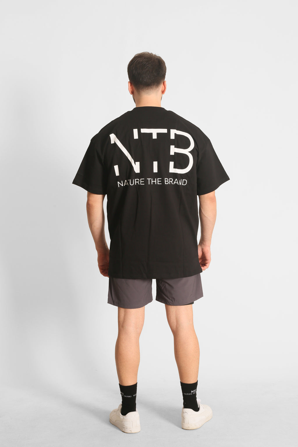 NTB Sırt Baskılı Oversize T-Shirt Black