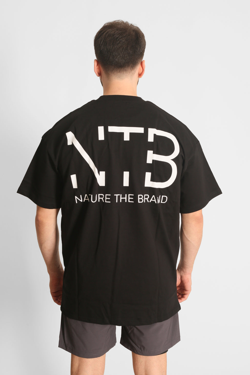 NTB Sırt Baskılı Oversize T-Shirt Black