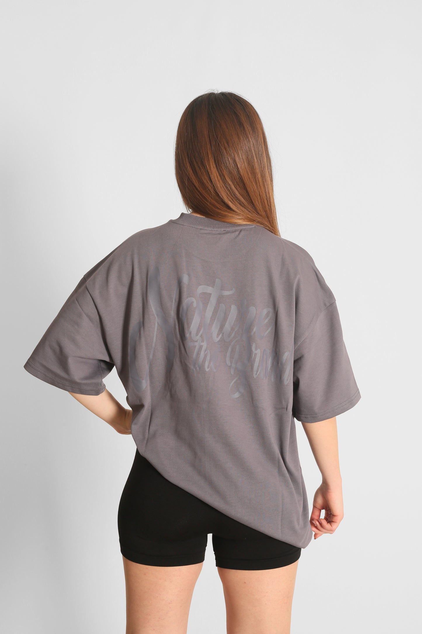 NTB Unisex Oversize T-Shirt Graphit Renk