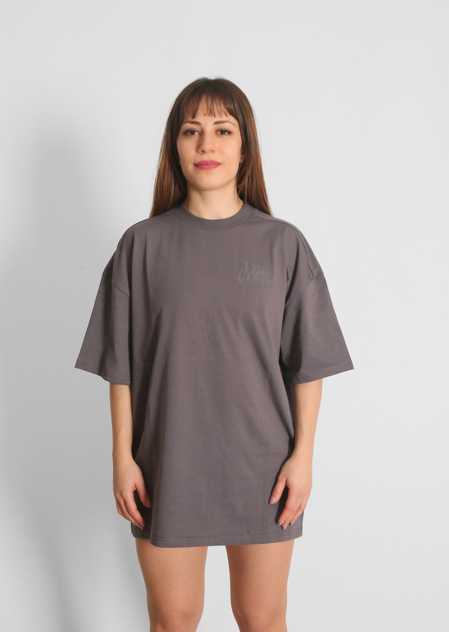 NTB Unisex Oversize T-Shirt Graphit Renk