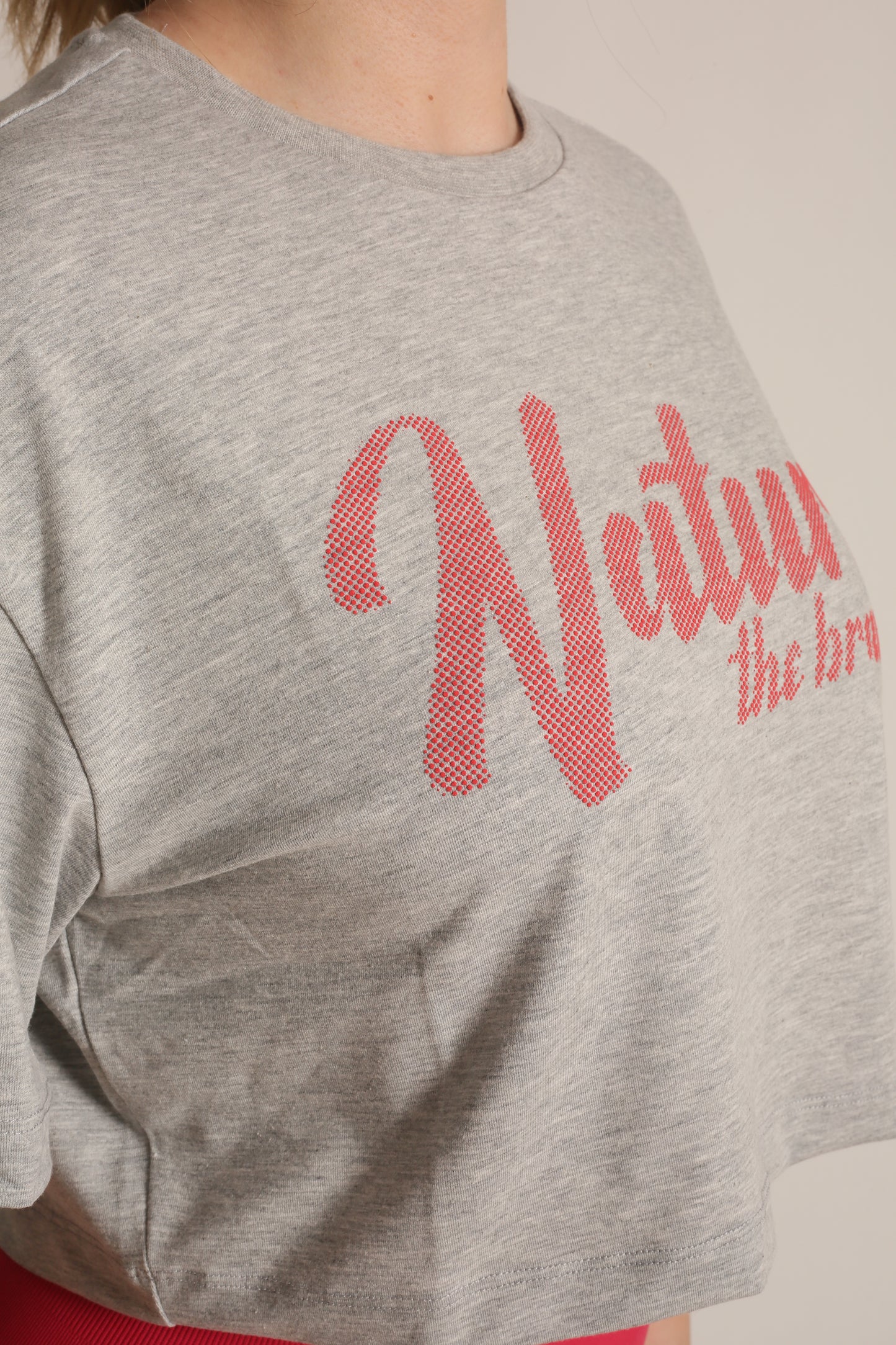 NTB Crop T-Shirt Gray