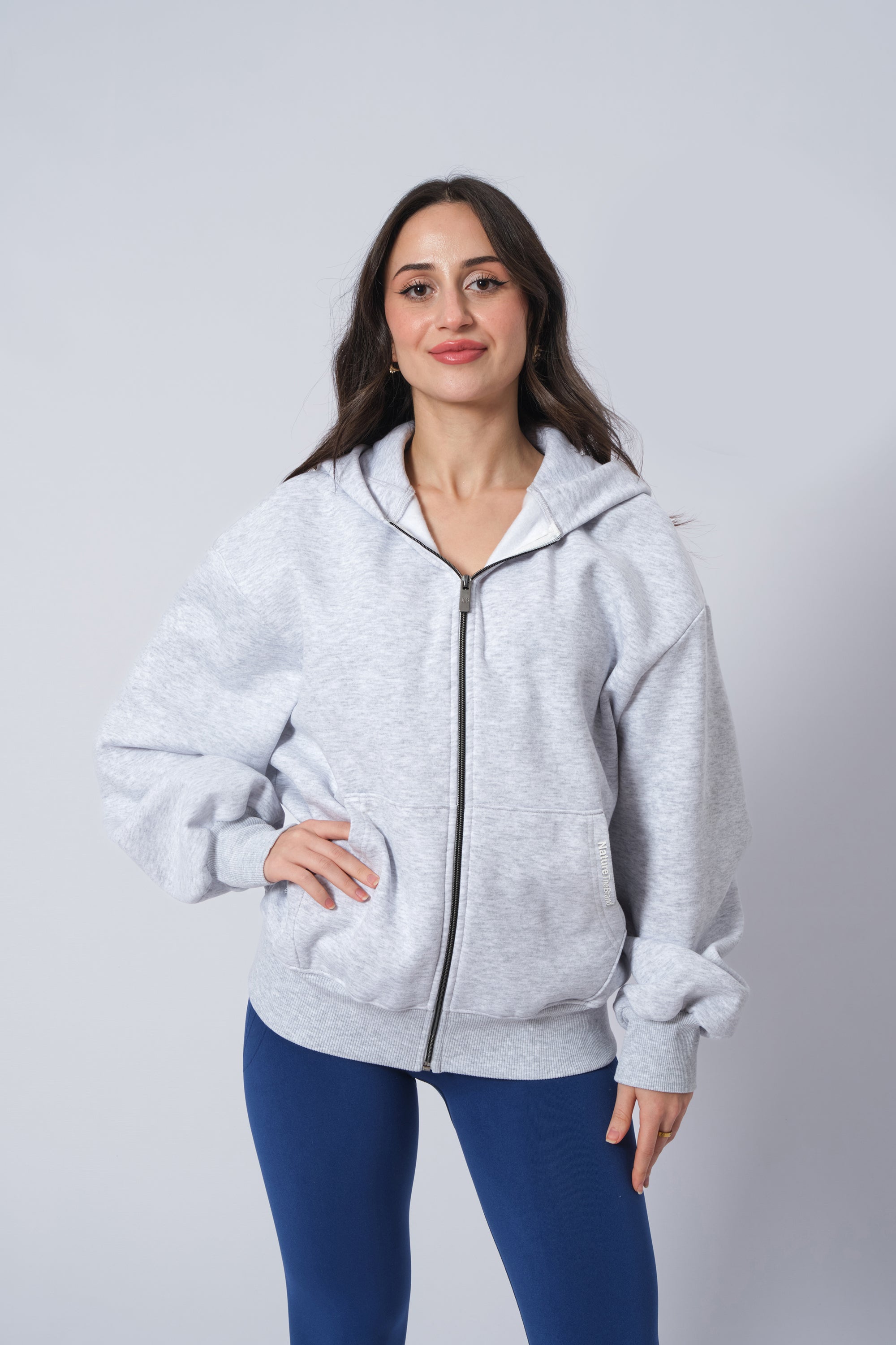 Kadın Gri Hoodie