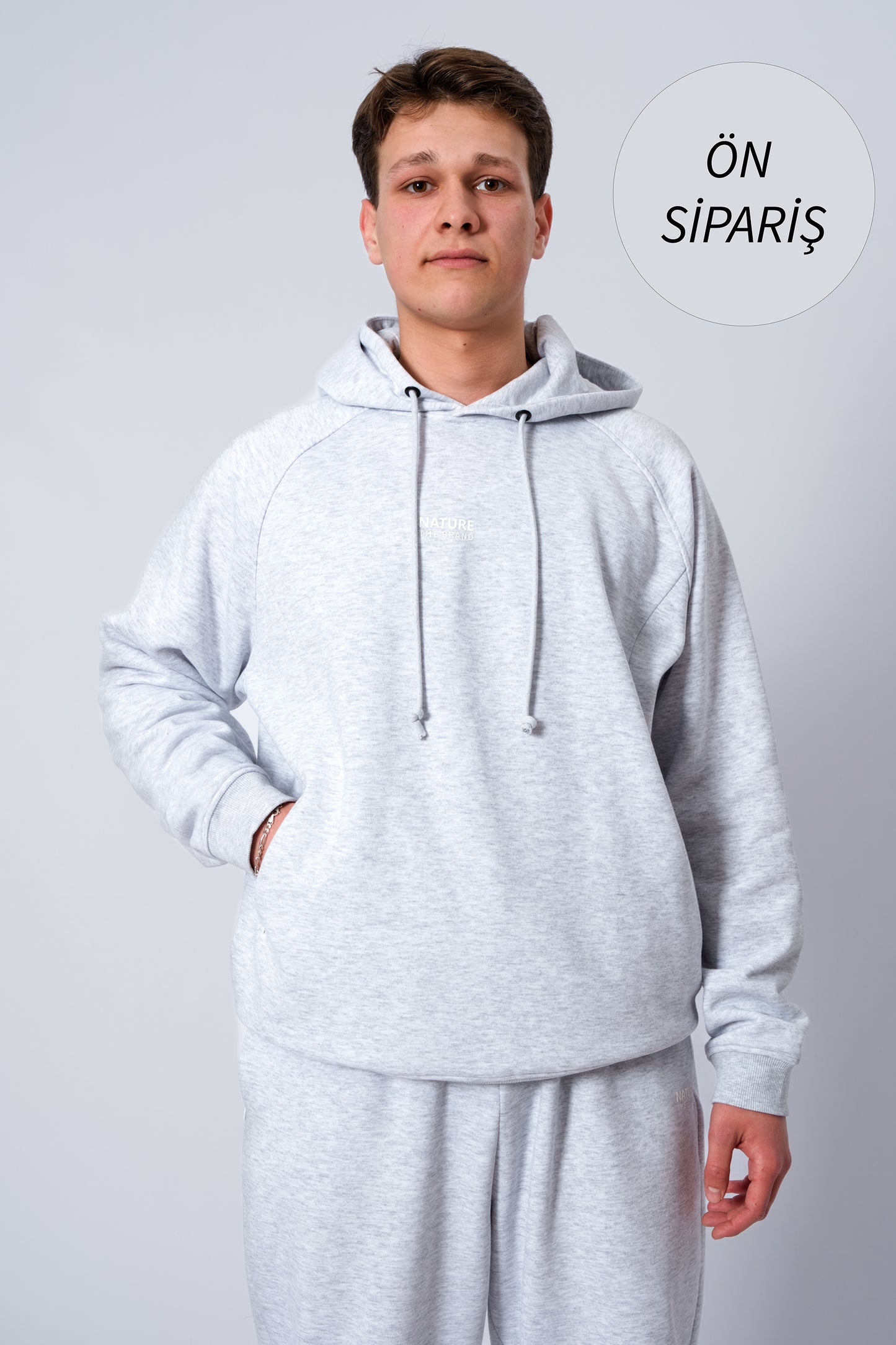 Erkek Gri Sweatshirt