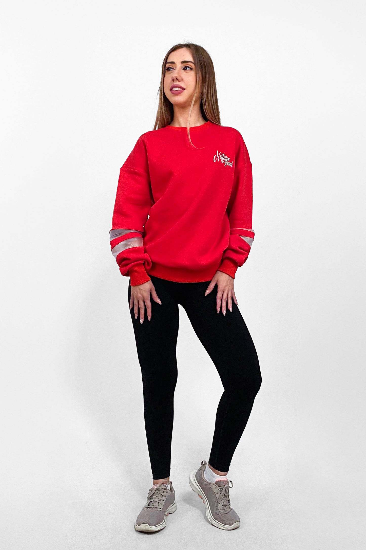 NTB Damen-Sweatshirt mit Rundhalsausschnitt, Schwarz