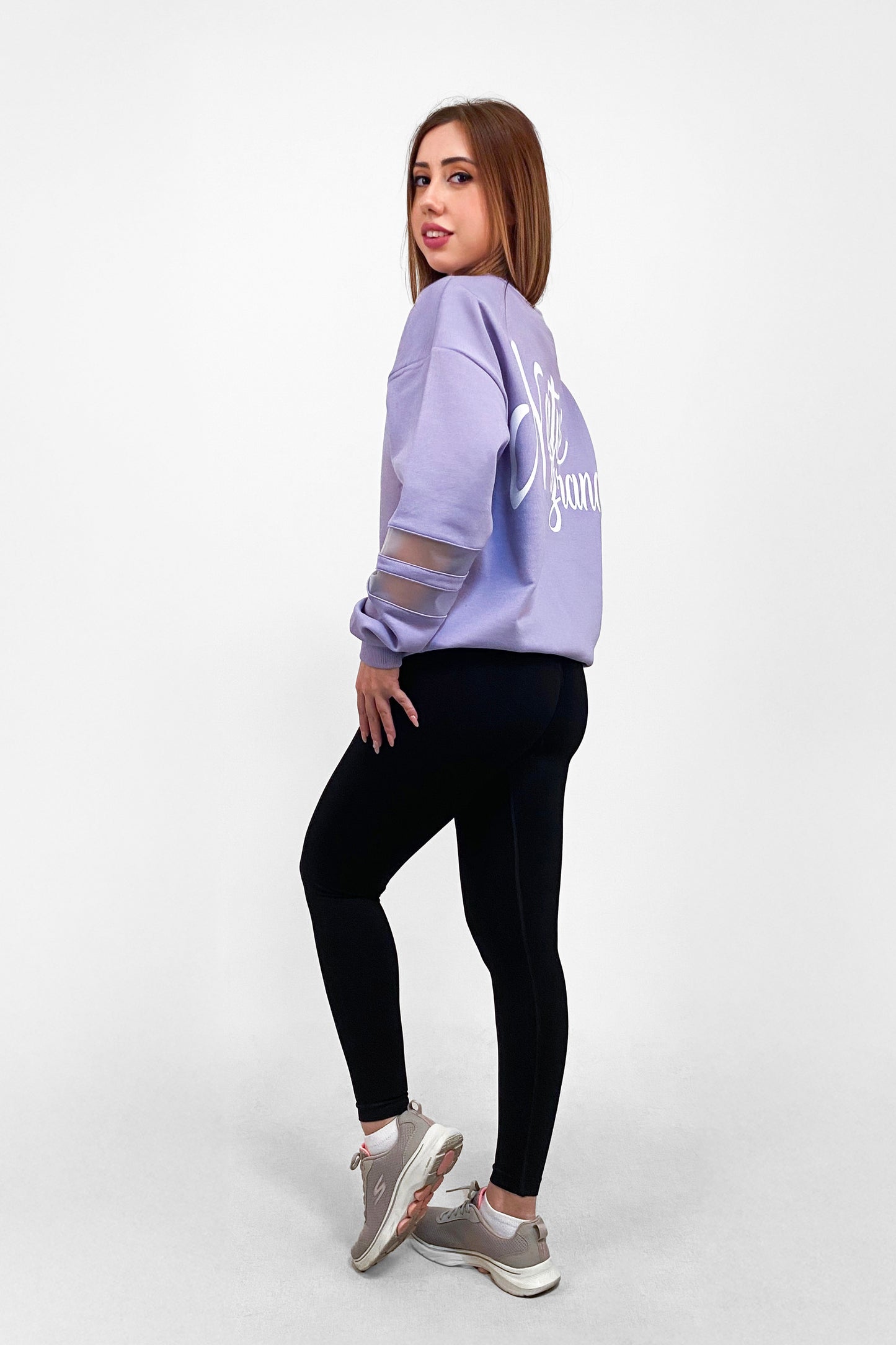 NTB Damen-Sweatshirt mit Rundhalsausschnitt, Schwarz