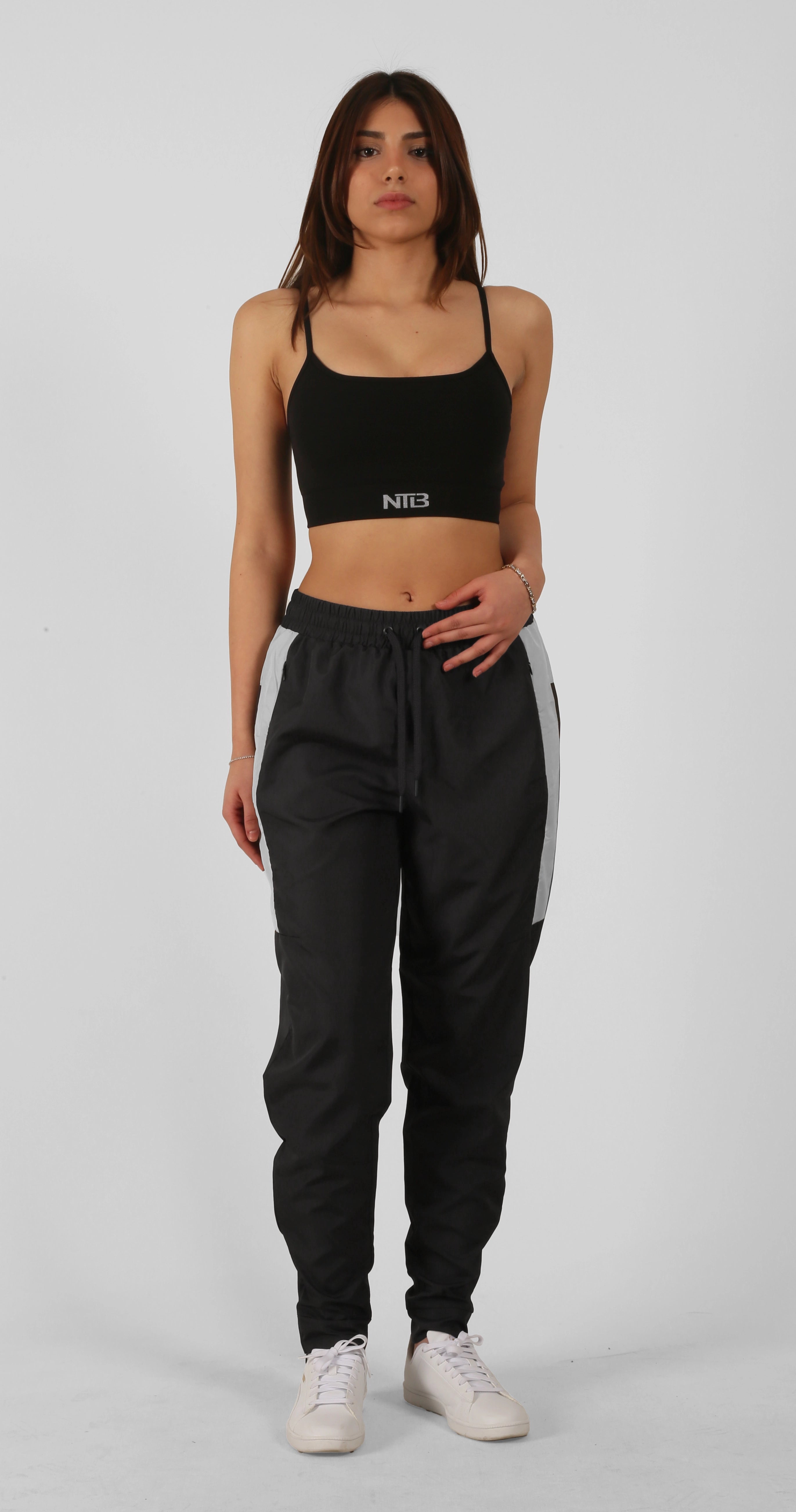 NTB Unisex Printed Track Pants Charcoal Color