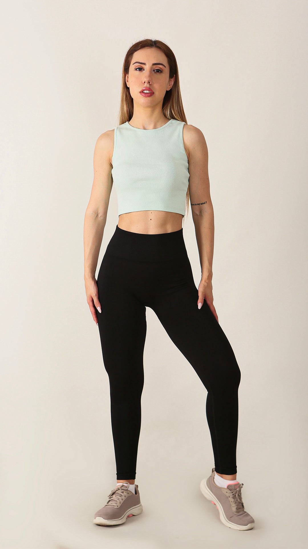 NTB Crop Rip Top Light Green 03