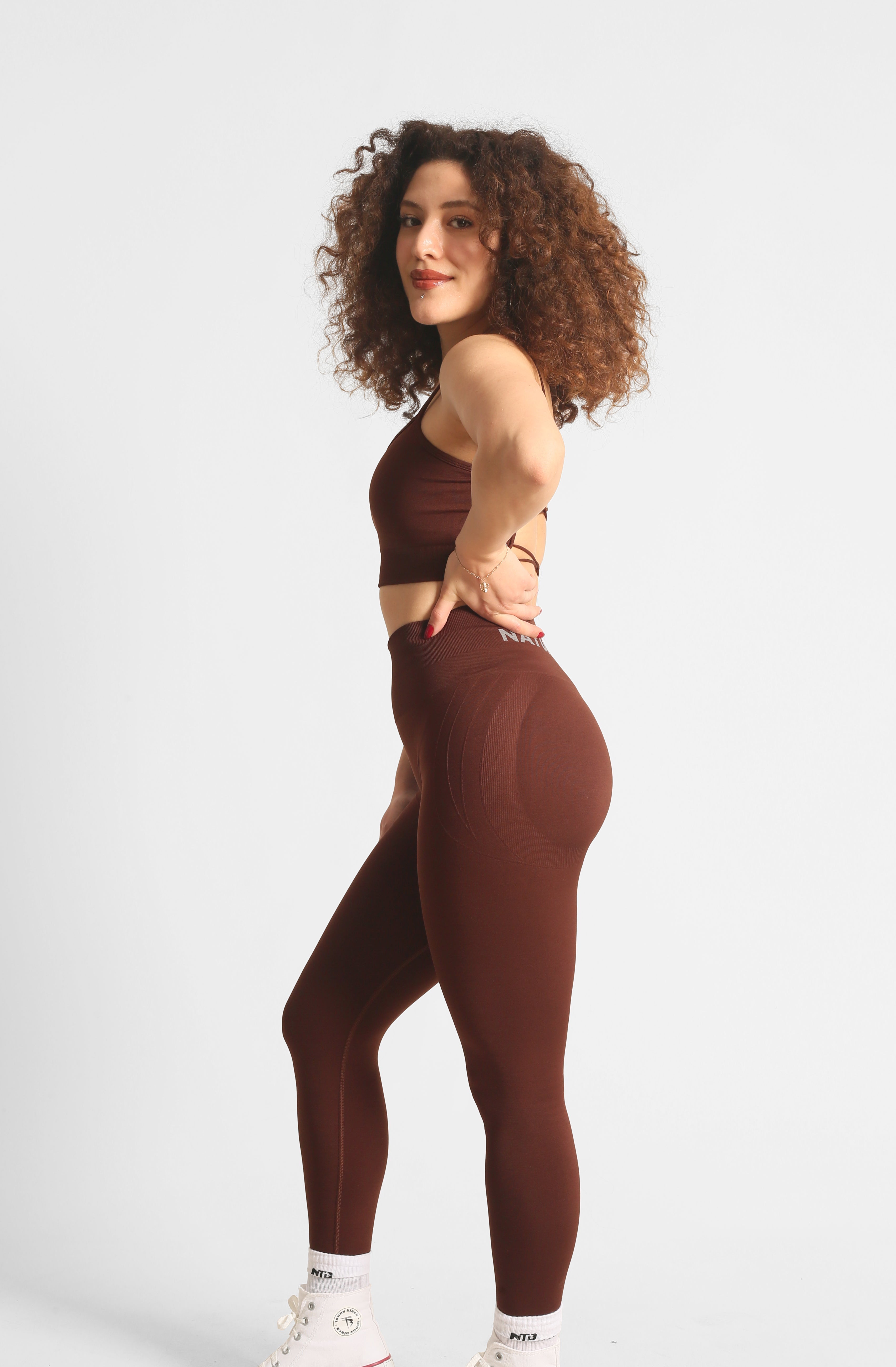 NTB High Waist Hip Slimming Seamless Scrunch Leggings