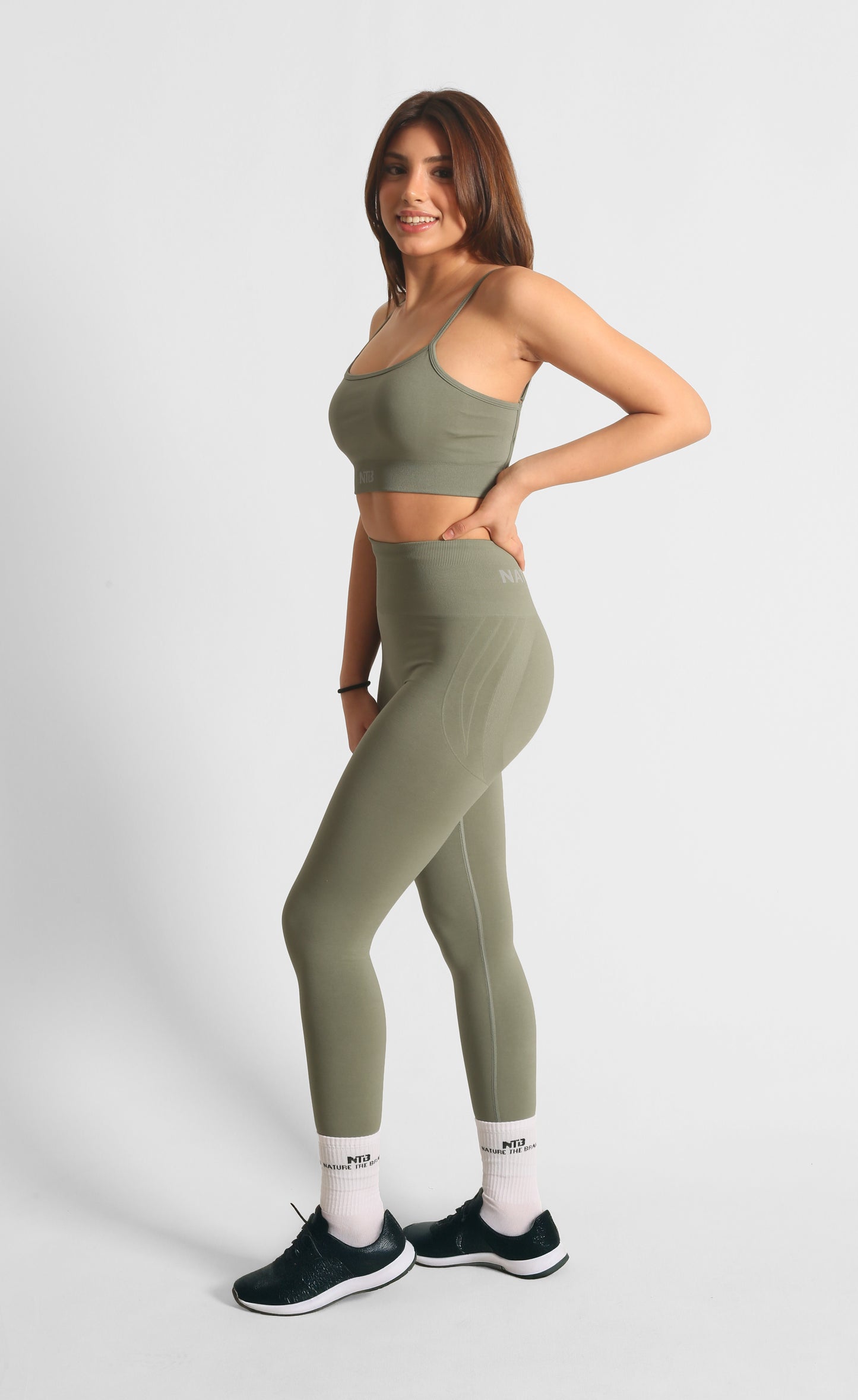 NTB High Waist Hip Slimming Seamless Scrunch Leggings