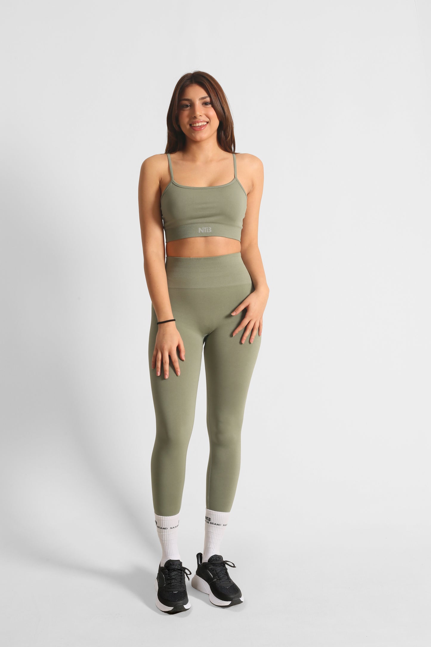 NTB High Waist Hip Slimming Seamless Scrunch Leggings