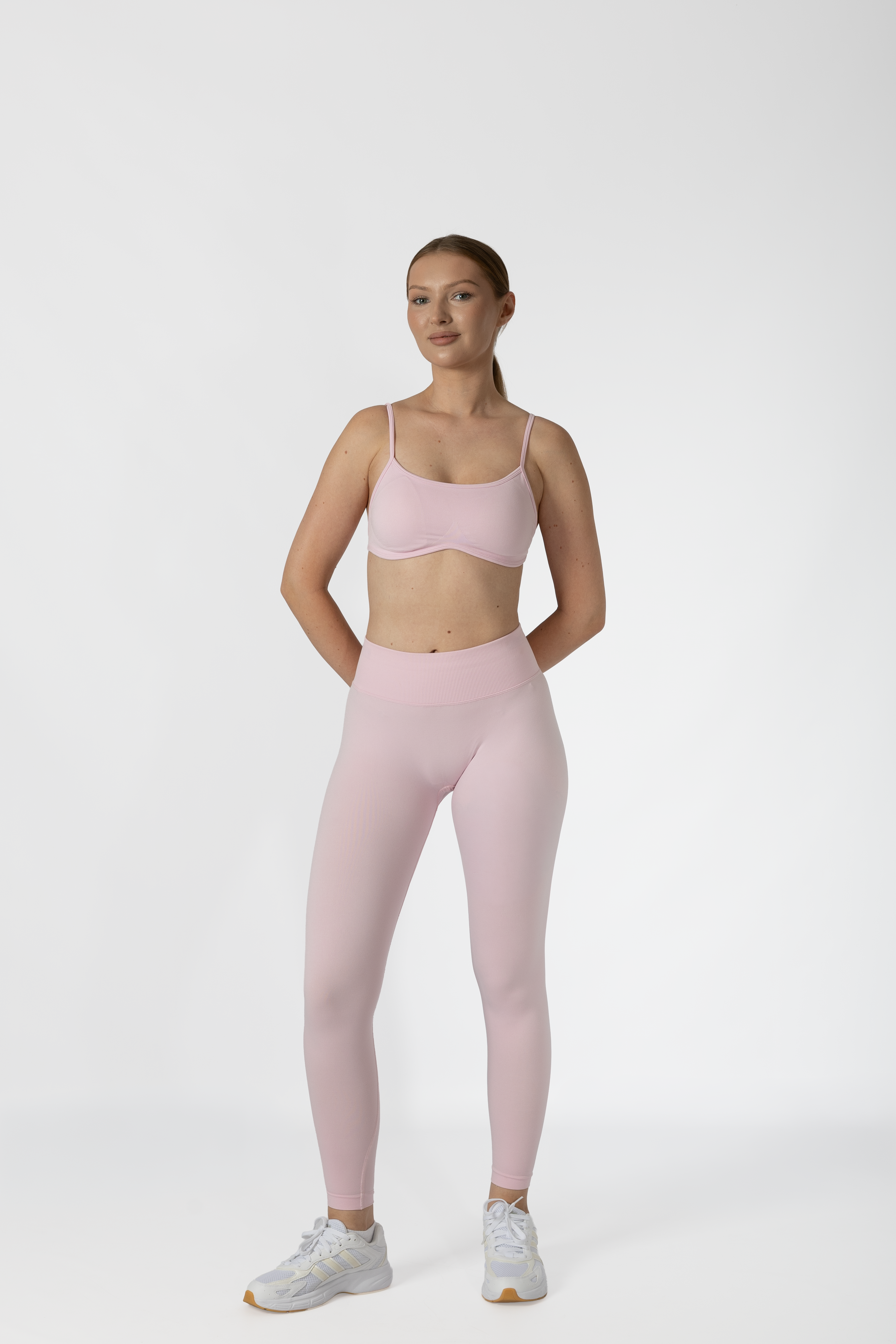 Düşük Bel Tayt Kalça Toparlayıcı Baby Pink
