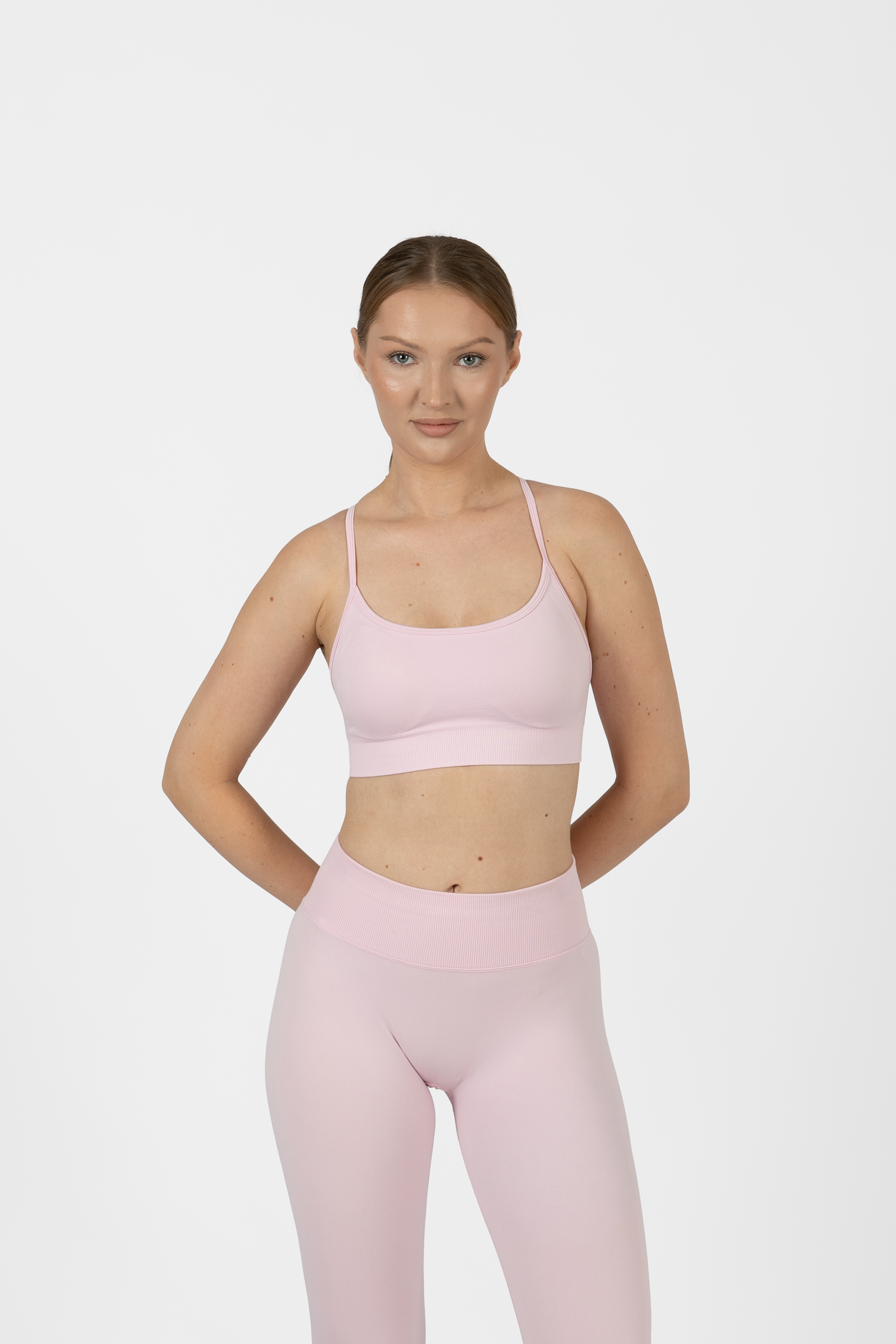 Racer Back Bra Baby Pink