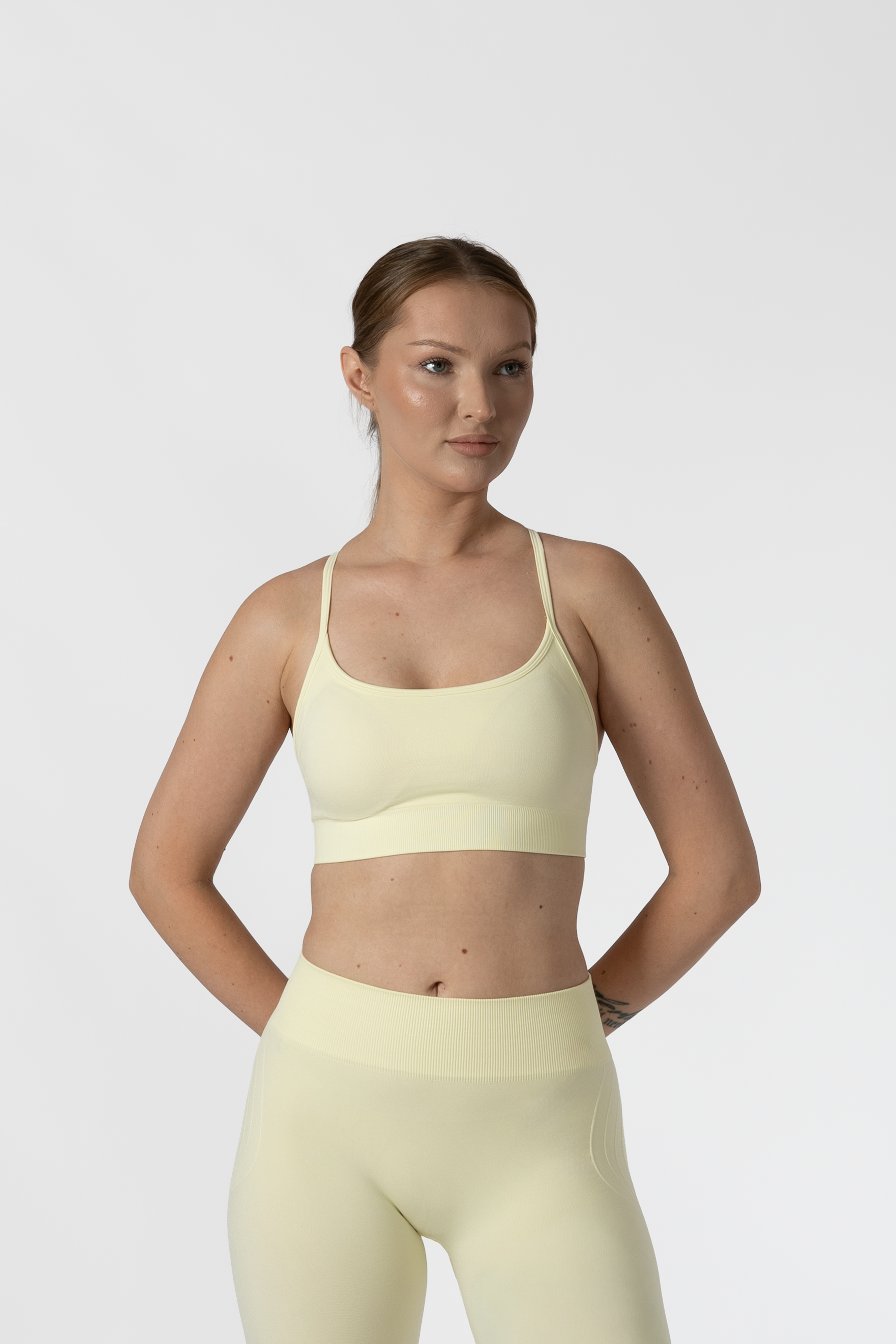 Racer Back Bra Light Yellow
