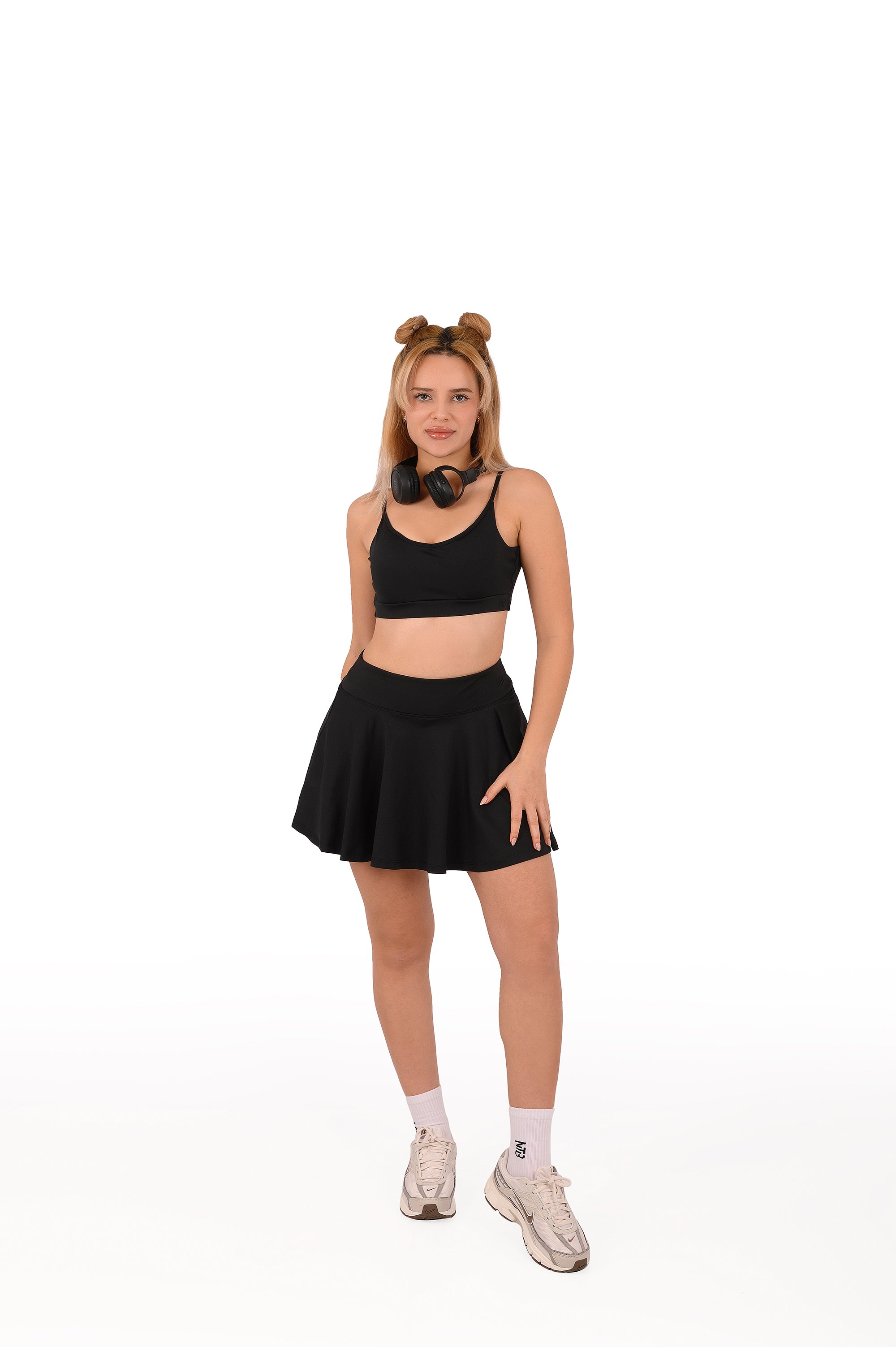 Siyah Tenis Etek