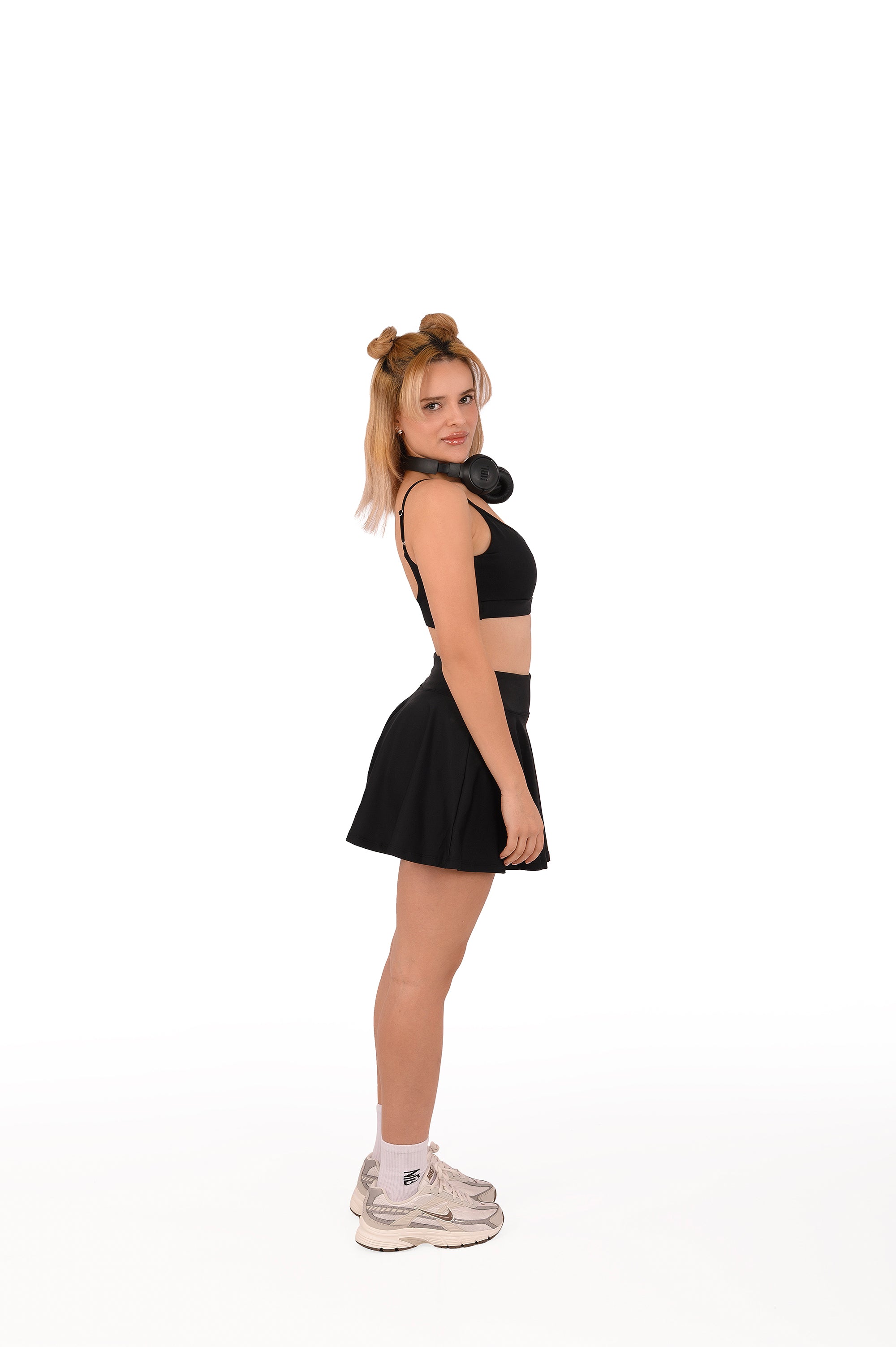 Siyah Tenis Etek