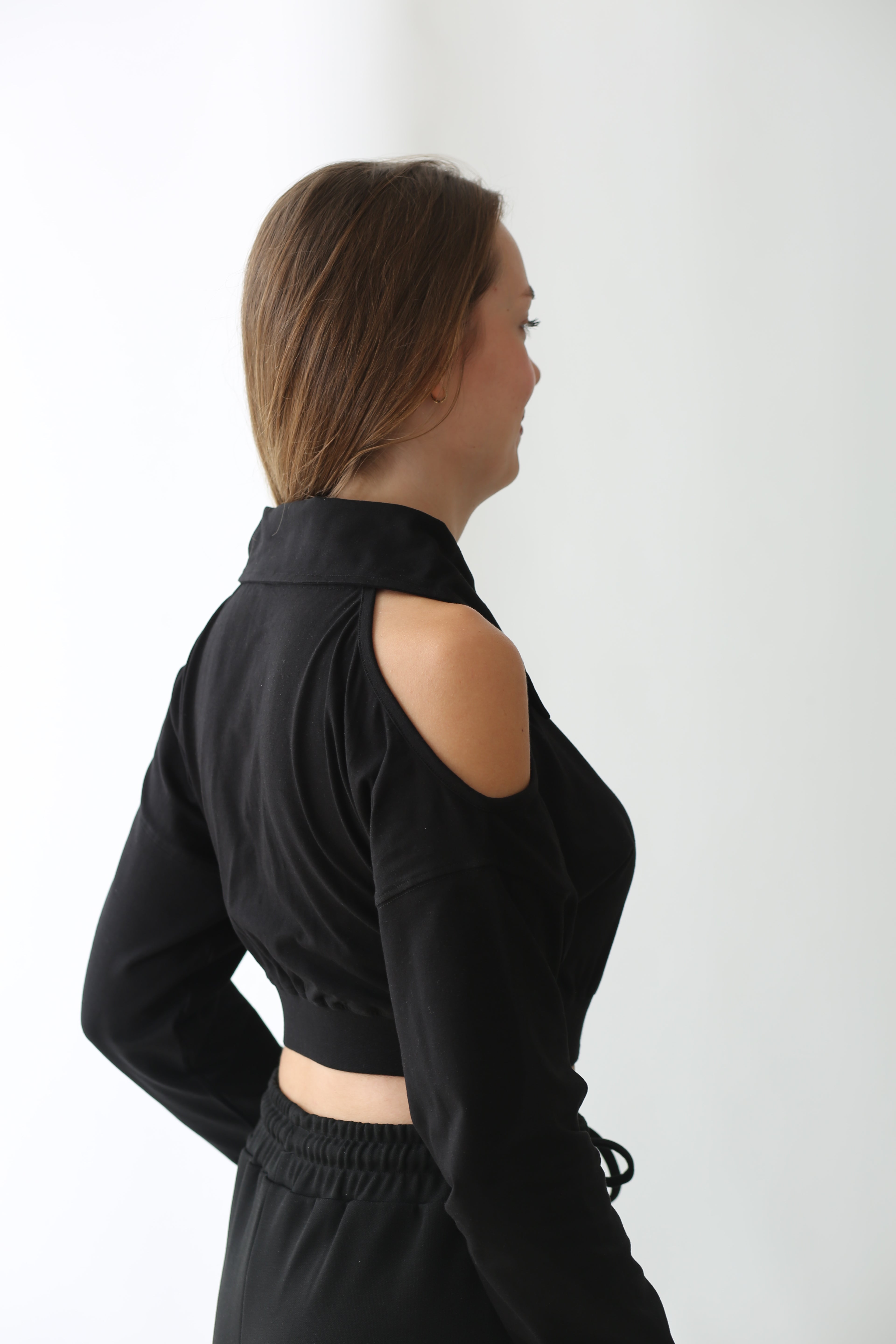 NTB Damla Yaka Siyah Sweat