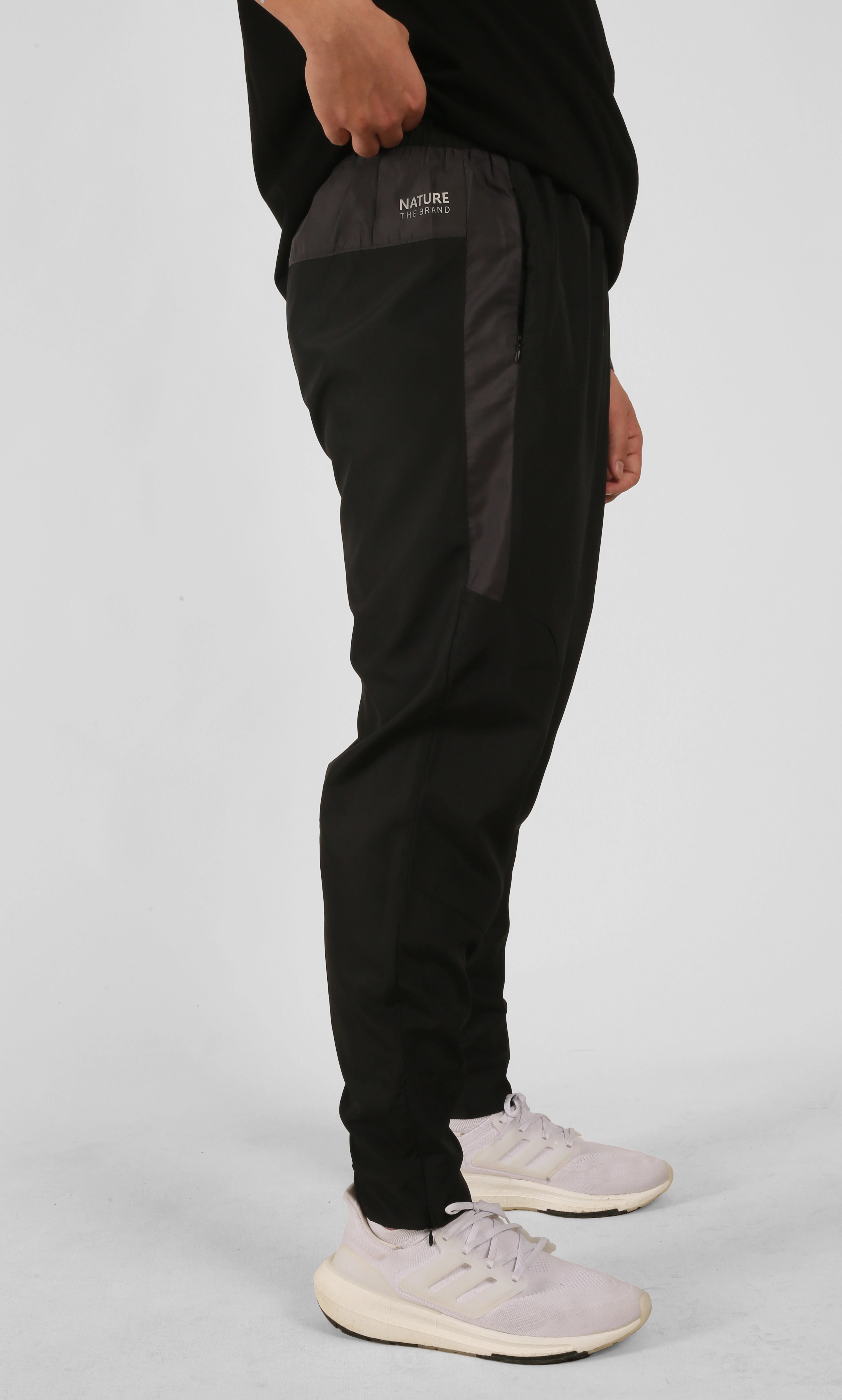 NTB Unisex Printed Track Pants Black Color