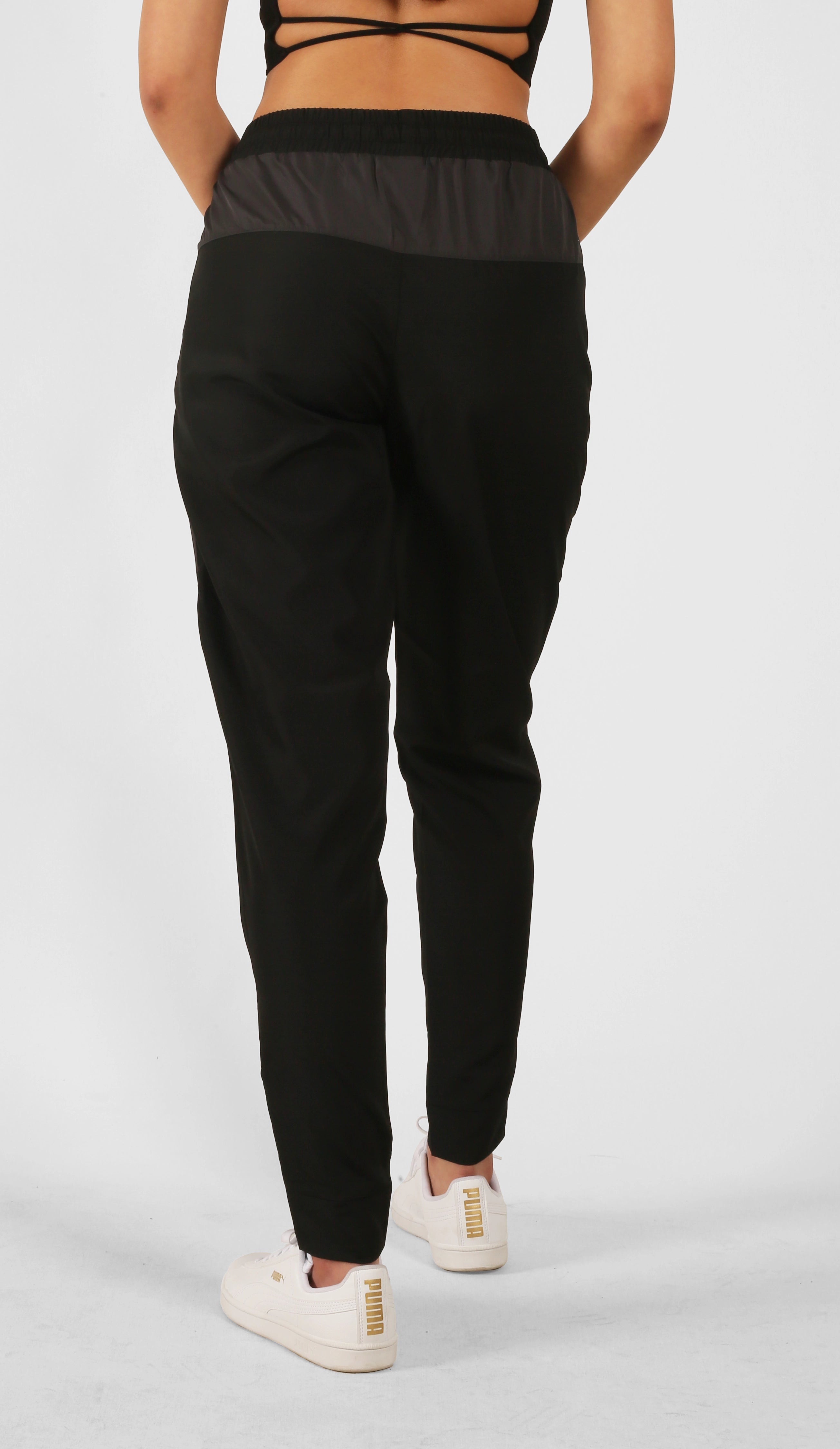 NTB Unisex Printed Track Pants Black Color