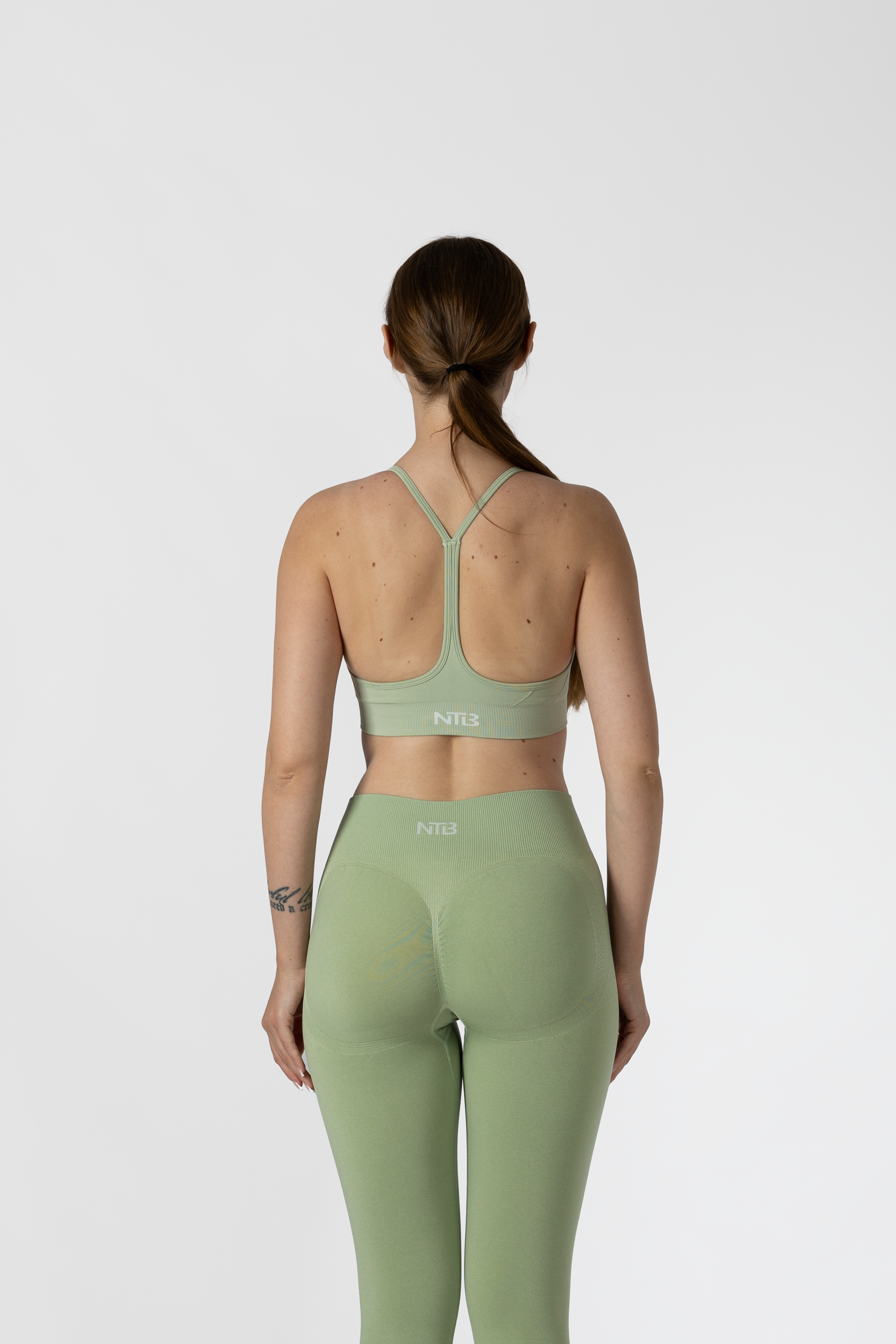 Racer Back Bra Light Green